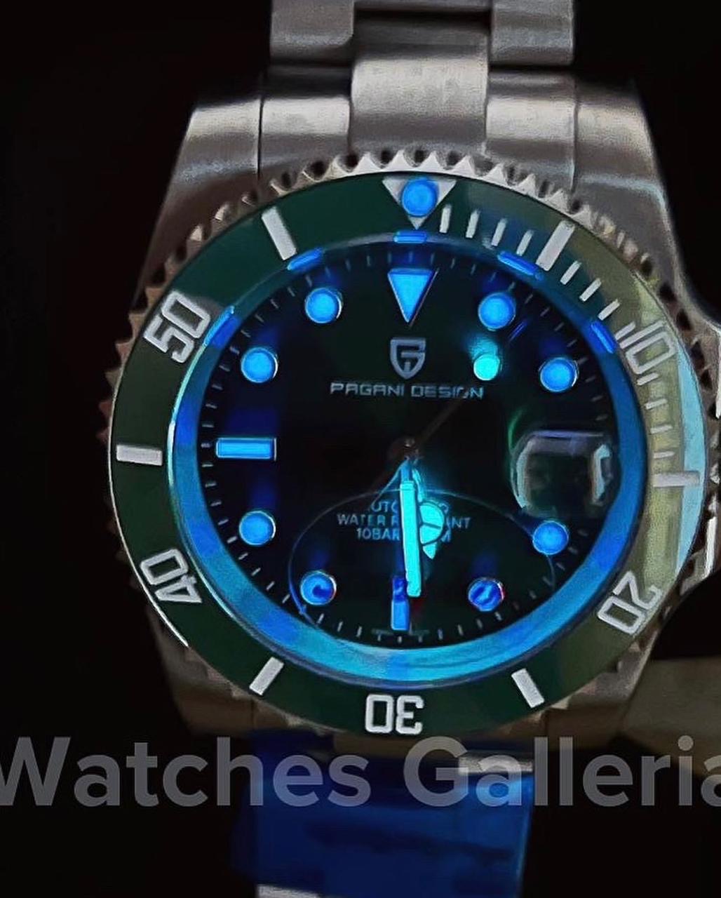 Pagani Design Submariner Hulk Automatic (Silver Green) PD1661
