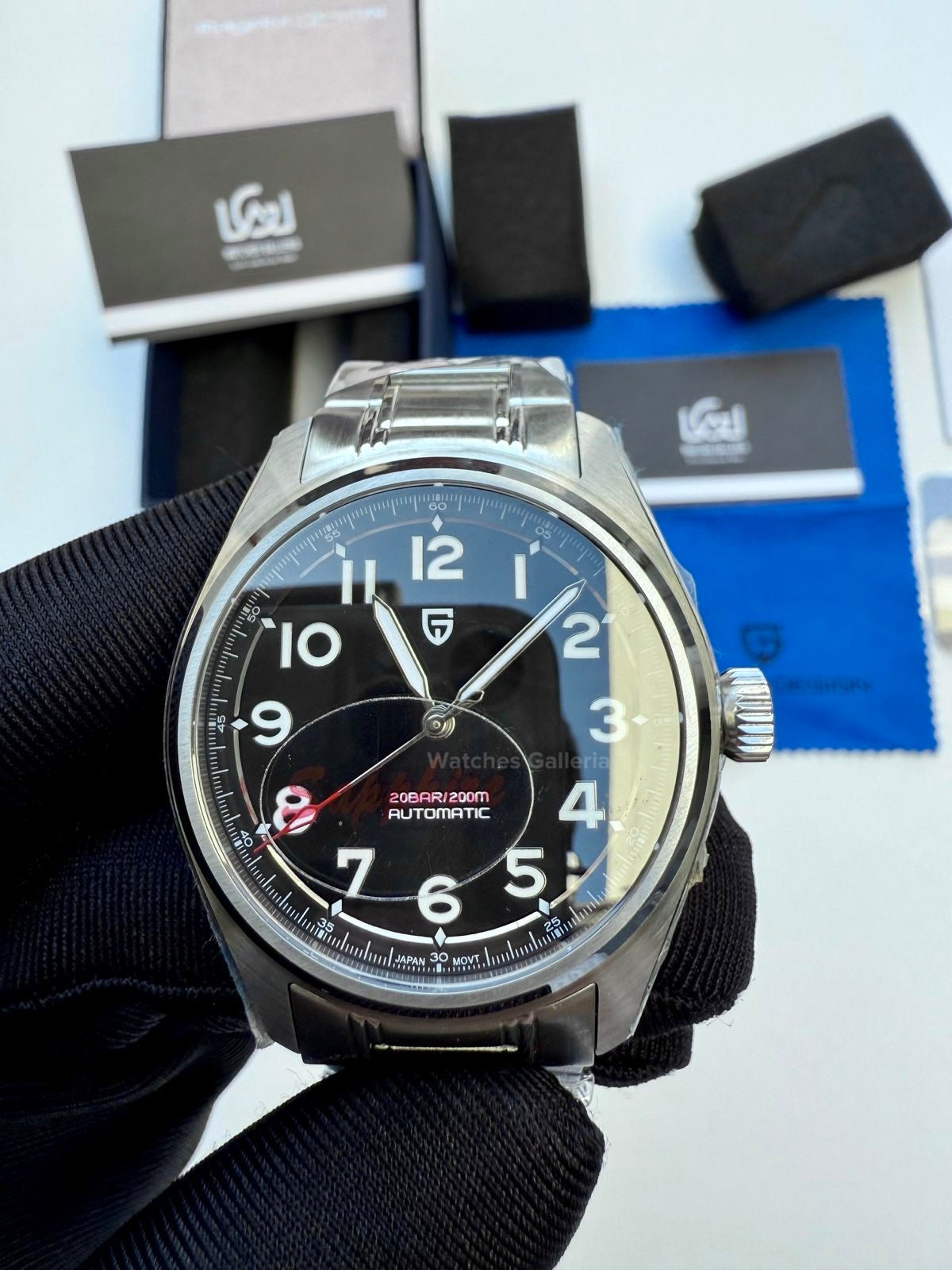 Pagani Design Spirit Pilot Automatic (Black) PD1717 Watches Galleria