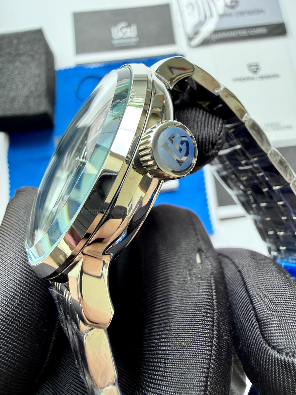 Pagani Design PD2770 Cocktail Black Dial Automatic Watch – Complete Calendar | Seagull 2813 | Leather Strap | Pagani Design Cocktail Watch | Buy Pagani Design in Pakistan