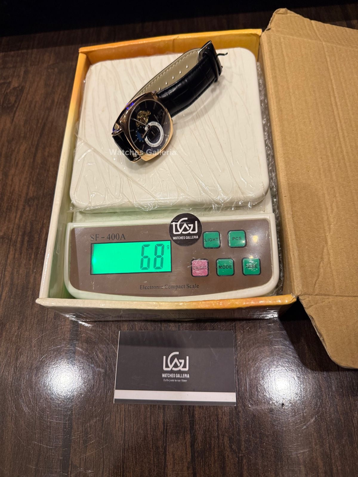 Aokulasic AOKU001 Moonphase Flywheel (Black/Rose Gold) Aokulasic Watch in Pakistan