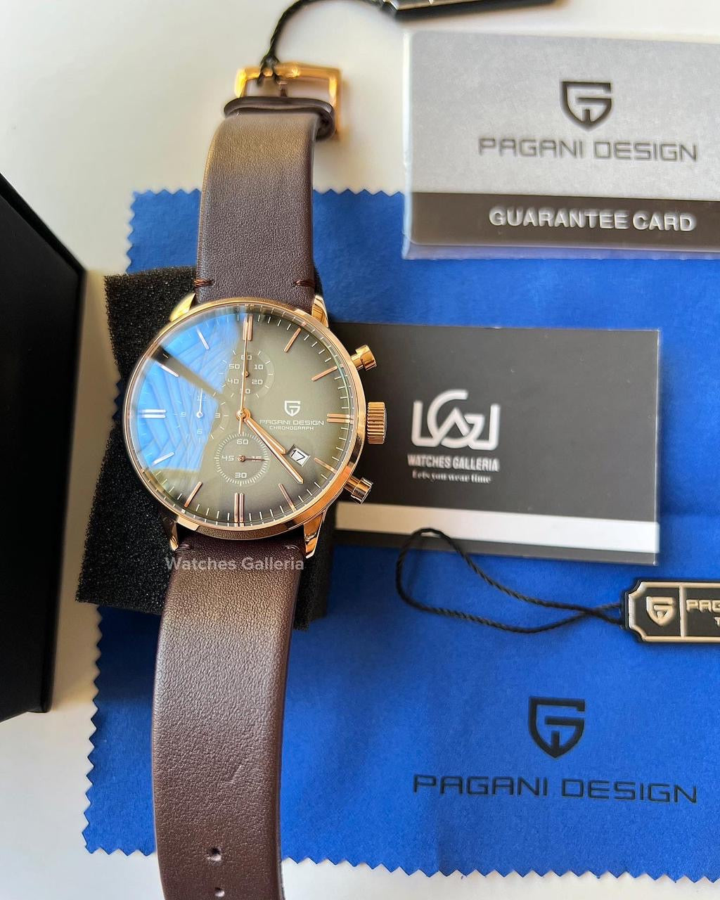 Pagani Design Flight Chronograph Quartz (Brown/Gold/Champagne) PD2720