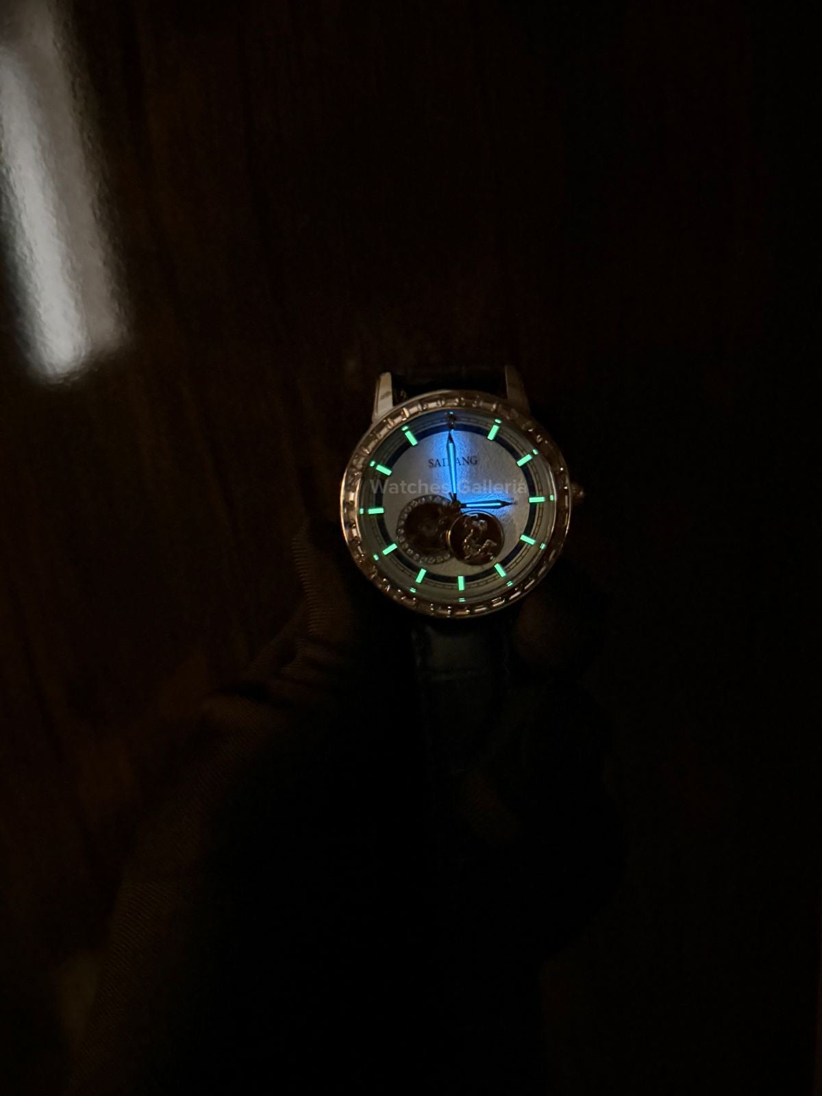 Sailang Open Heart Watch Automatic (Blue) 6603C Watches Galleria