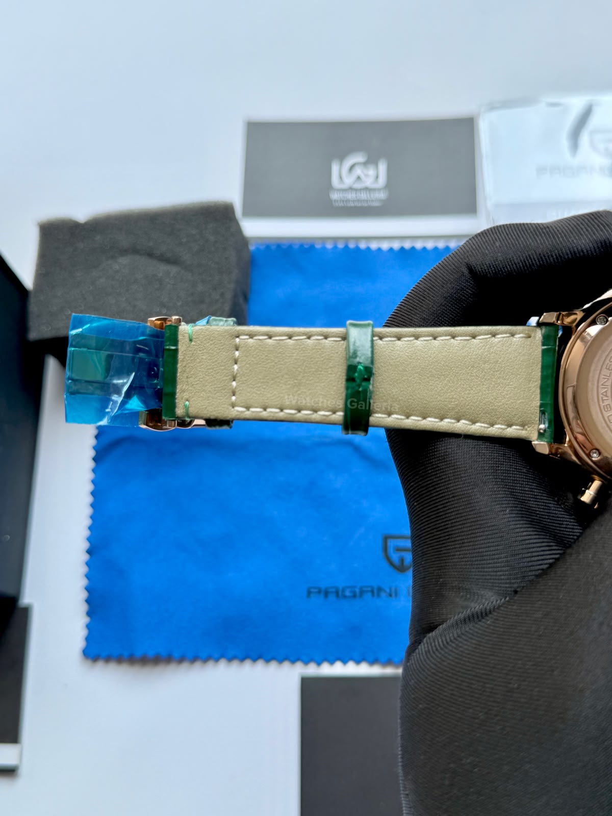 Pagani Design PD2720K | Green Rose Gold White | Flight Chronograph Limited Edition Blue Rose Gold White Quartz Watch