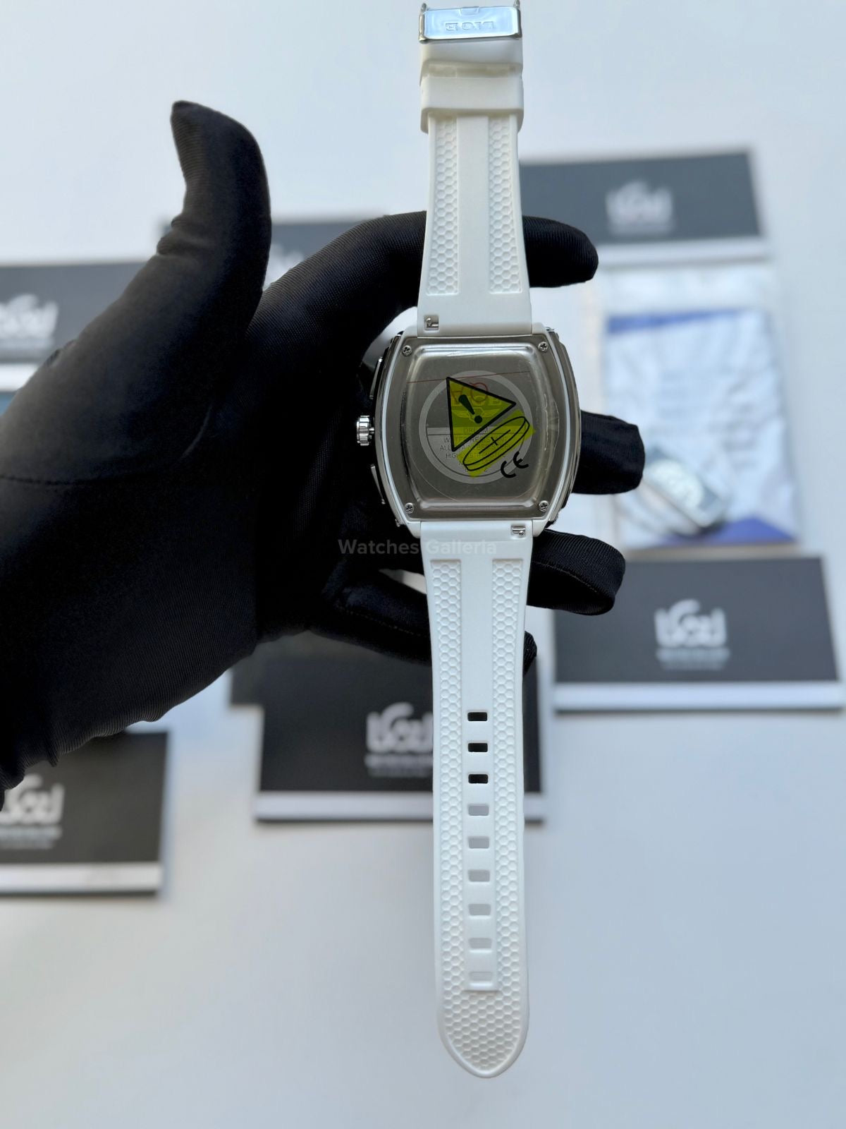 LIGE LG89148 White Tonneau Chronograph Watch in Pakistan – Luxury Men’s Quartz Watch with Silicon Strap
