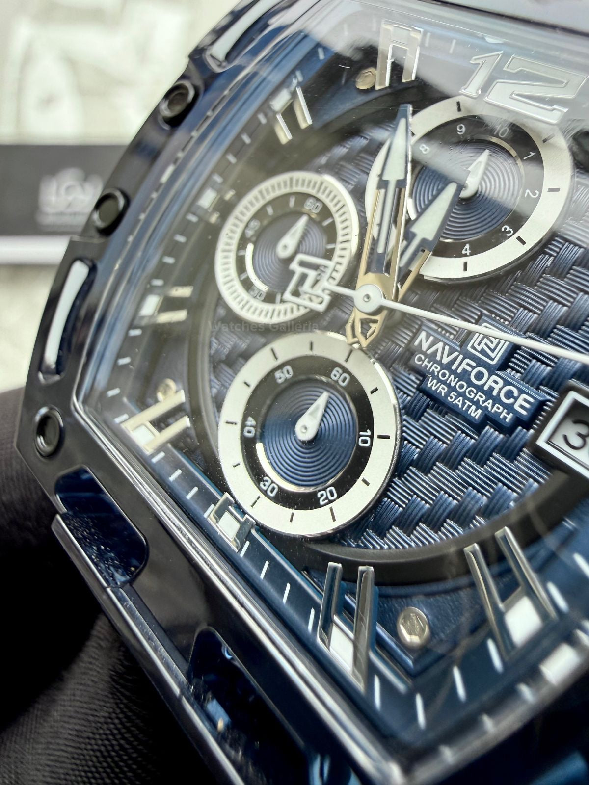 Naviforce NF7105 Tonneau (Blue) Naviforce Watch Pakistan