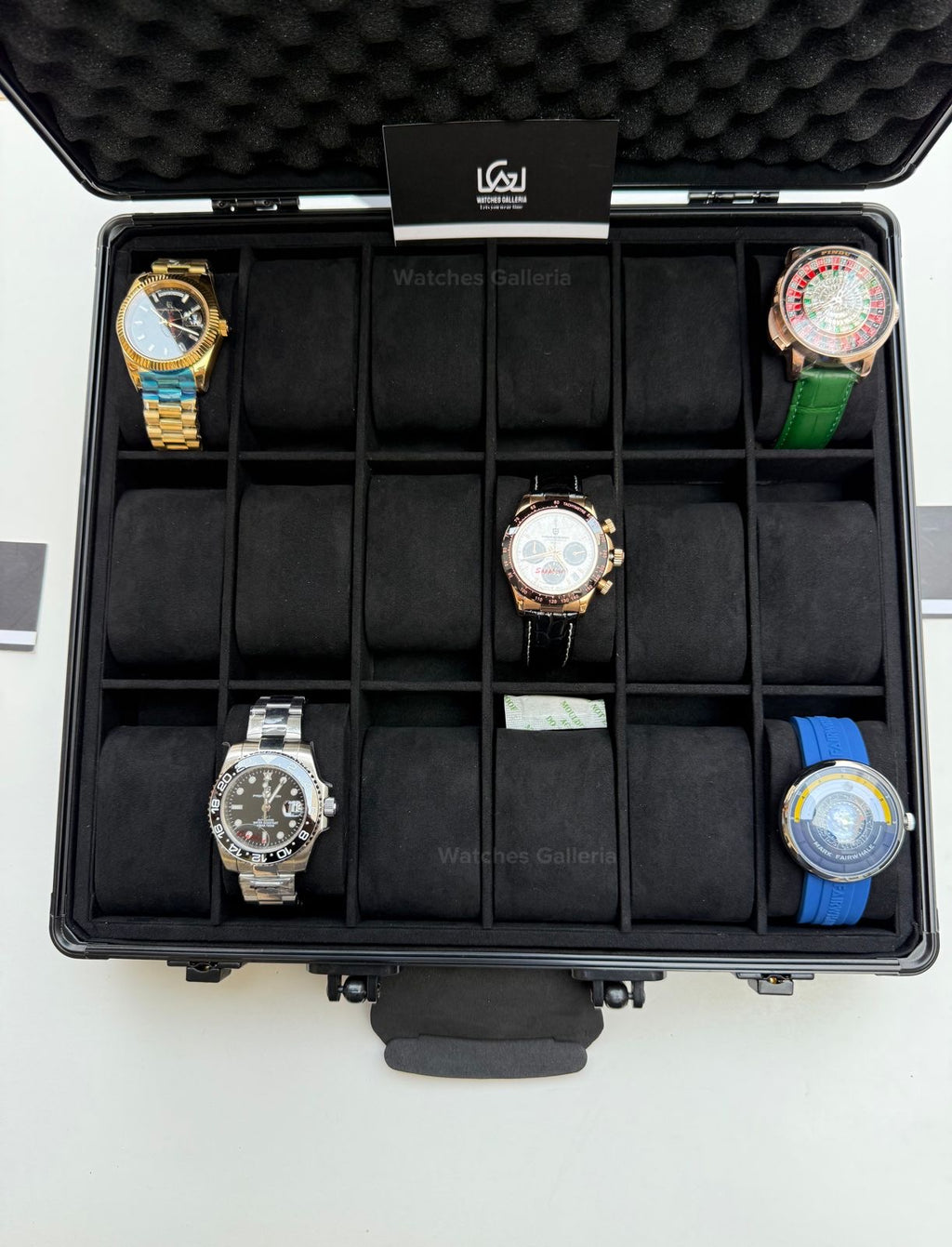 Watch Organizer Box 18 Slots | Aluminium Box | Imported | Watch Box | Watch Storage Box | Watches Box