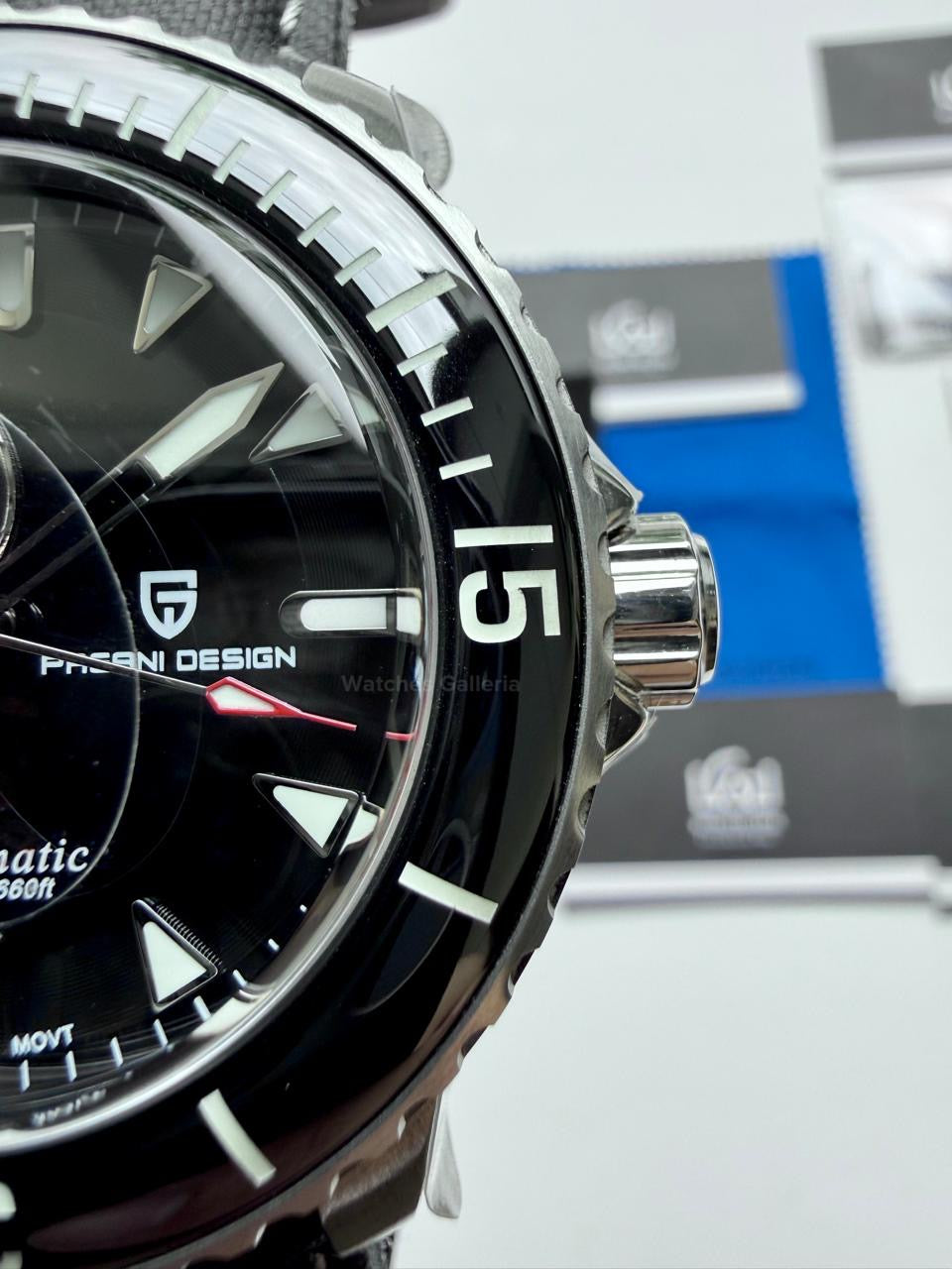 Pagani Design PD1674 Fifty Fathoms Open Heart Automatic Watch in Pakistan – 44mm Diver 200M, Sapphire Crystal, Seiko NH39 Movement, Luxury Men’s Mechanical Watch