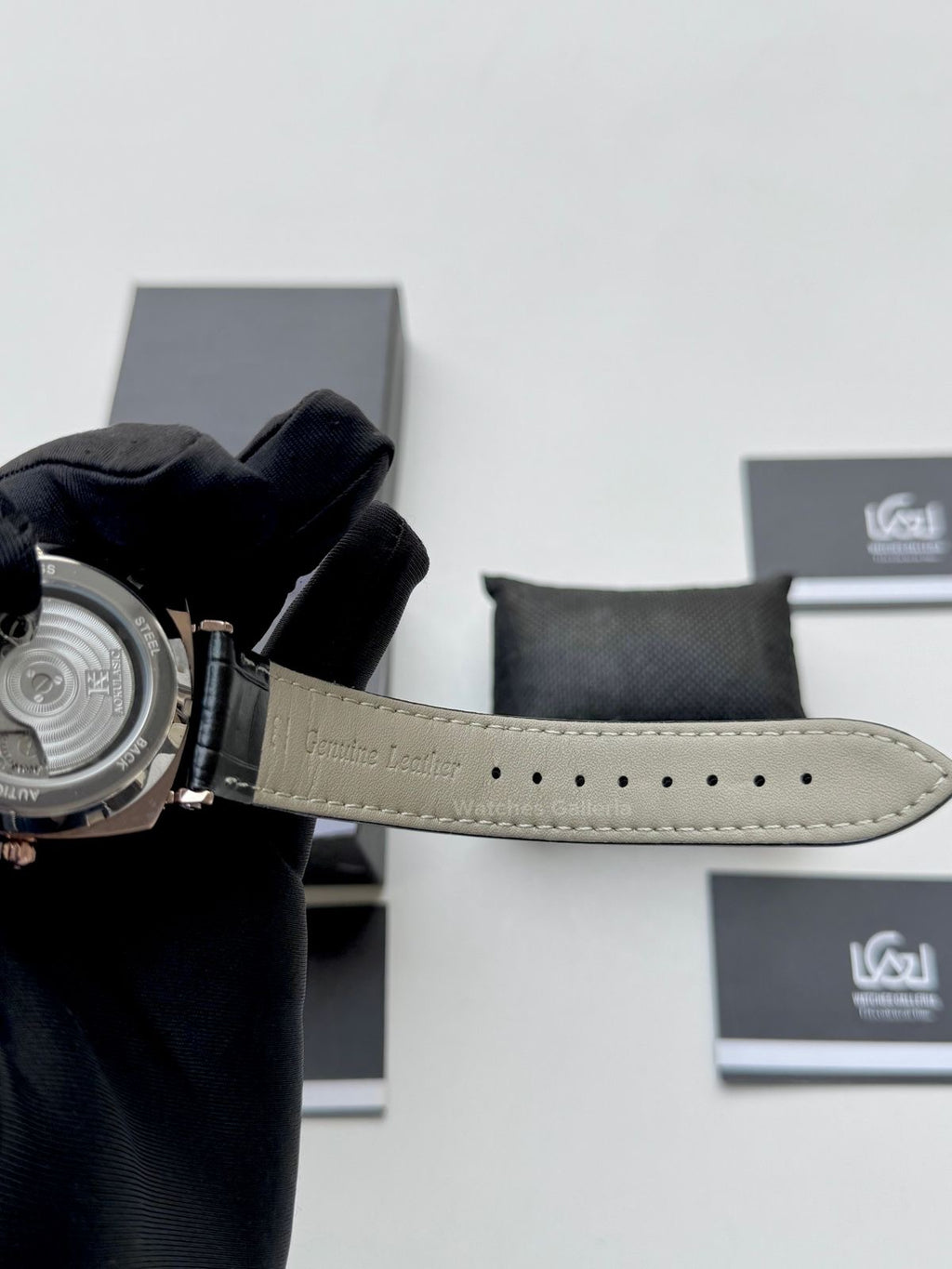 Aokulasic AOKU001 Moonphase Flywheel (Black/Rose Gold) Aokulasic Watch in Pakistan
