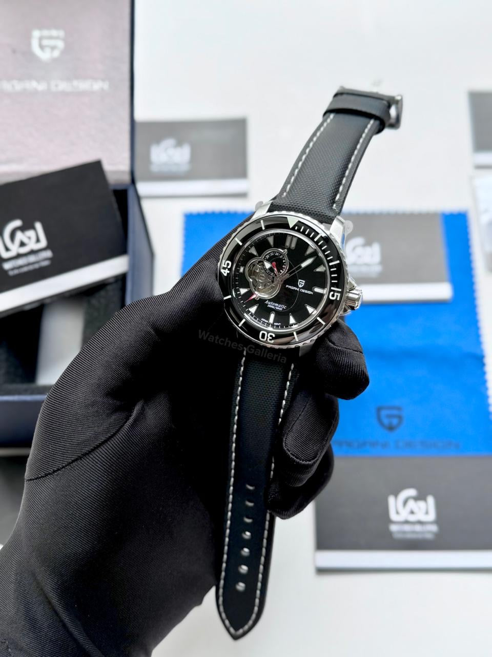 Pagani Design PD1674 Fifty Fathoms Open Heart Automatic Watch in Pakistan – 44mm Diver 200M, Sapphire Crystal, Seiko NH39 Movement, Luxury Men’s Mechanical Watch