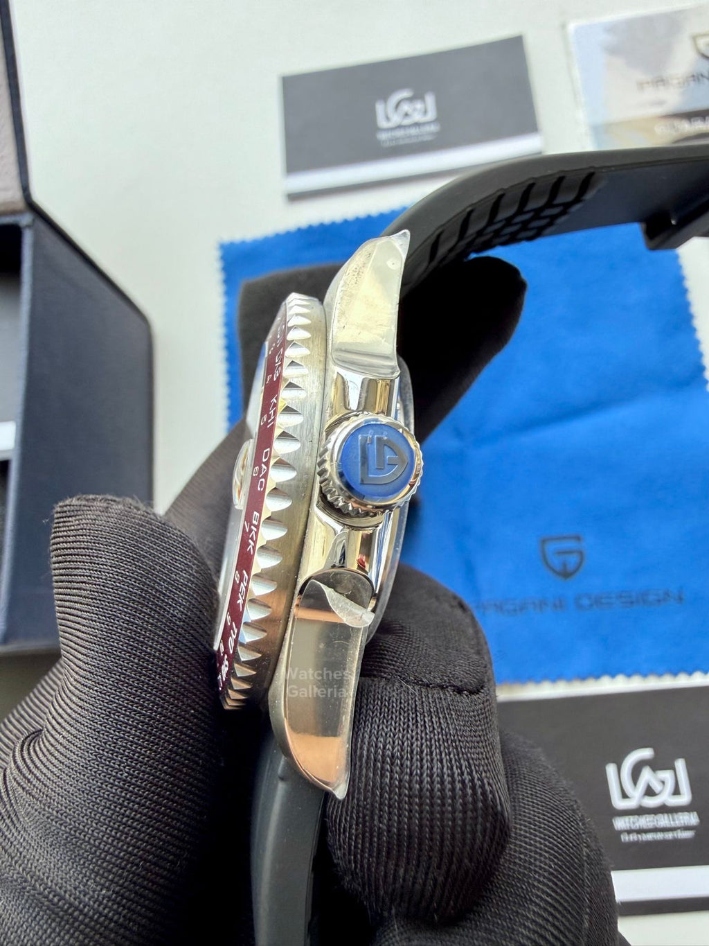 Pagani Design PD1758 World Time GMT Automatic (Red) | Pagani Design Pakistan | PD-1758