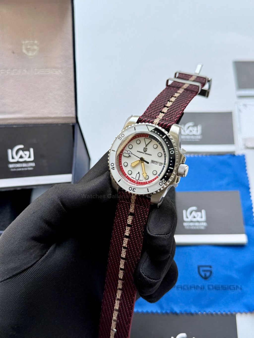 Pagani Design PD1726 Mini Gundam Limited Edition Automatic Watch – Sapphire Crystal, Seiko NH36A, Ceramic Bezel