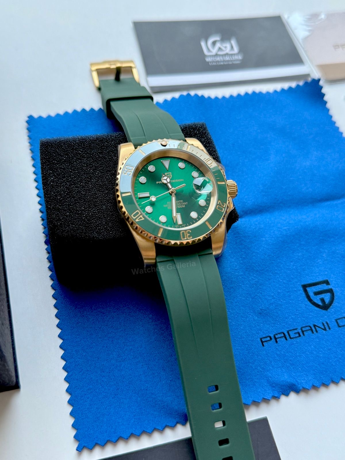 Pagani Design Hulk PD1661 Gold (Silicon Straps Edition Exclusive) Pagani Design in Pakistan