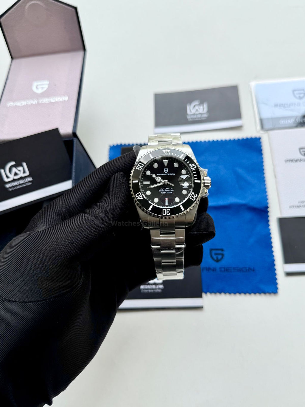 Pagani Design Watch PD1639 Submariner Automatic (Black) Pagani Design in Pakistan