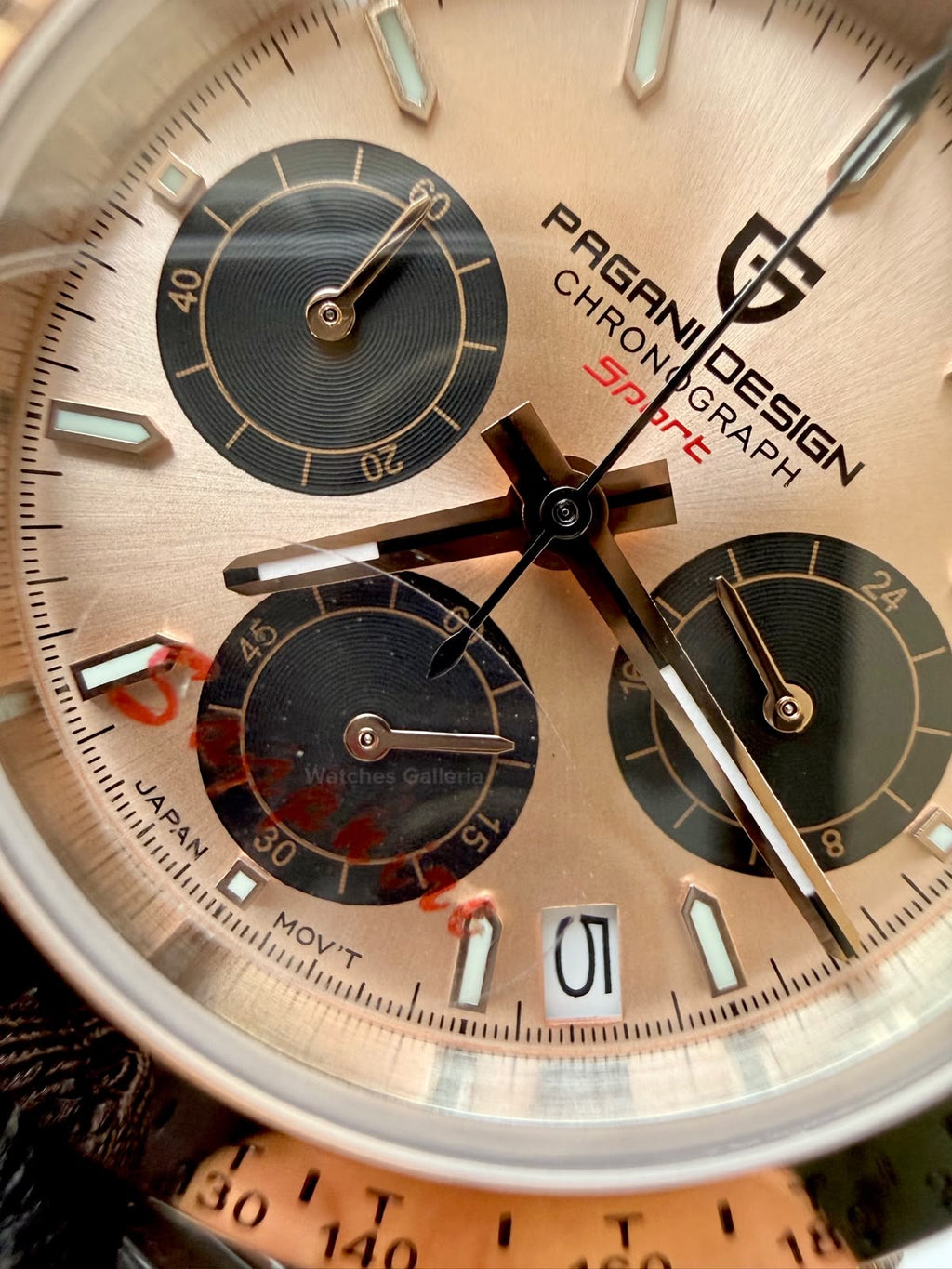 Pagani Design PD1644 Daytona Rose Gold Two Tone Jubilee Limited Edition Men’s Chronograph Watch – Seiko VK63 Japan Quartz | Sapphire Crystal | Ceramic Bezel | 100M Water Resistant