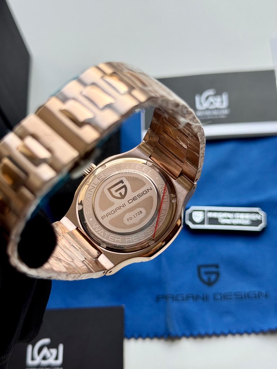 Pagani Design PD1728 Nautilus Automatic (Rose Gold Black Gradient) Pagani Design in Pakistan