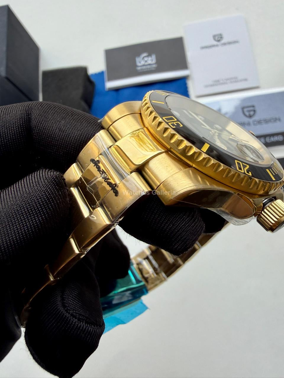 Pagani Design PD1661 Submariner (Gold Black) Pagani Design in Pakistan