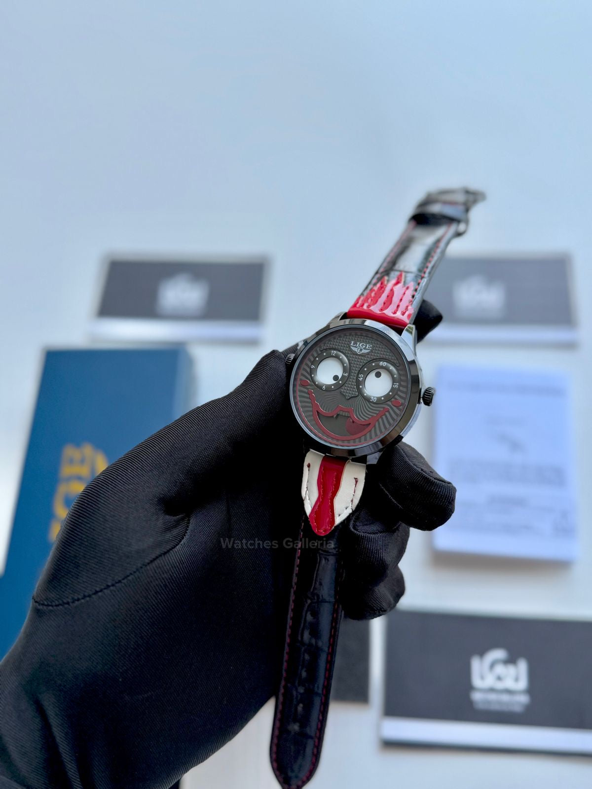 Lige Clown Watch Quartz (Red) LG89160 Watches Galleria