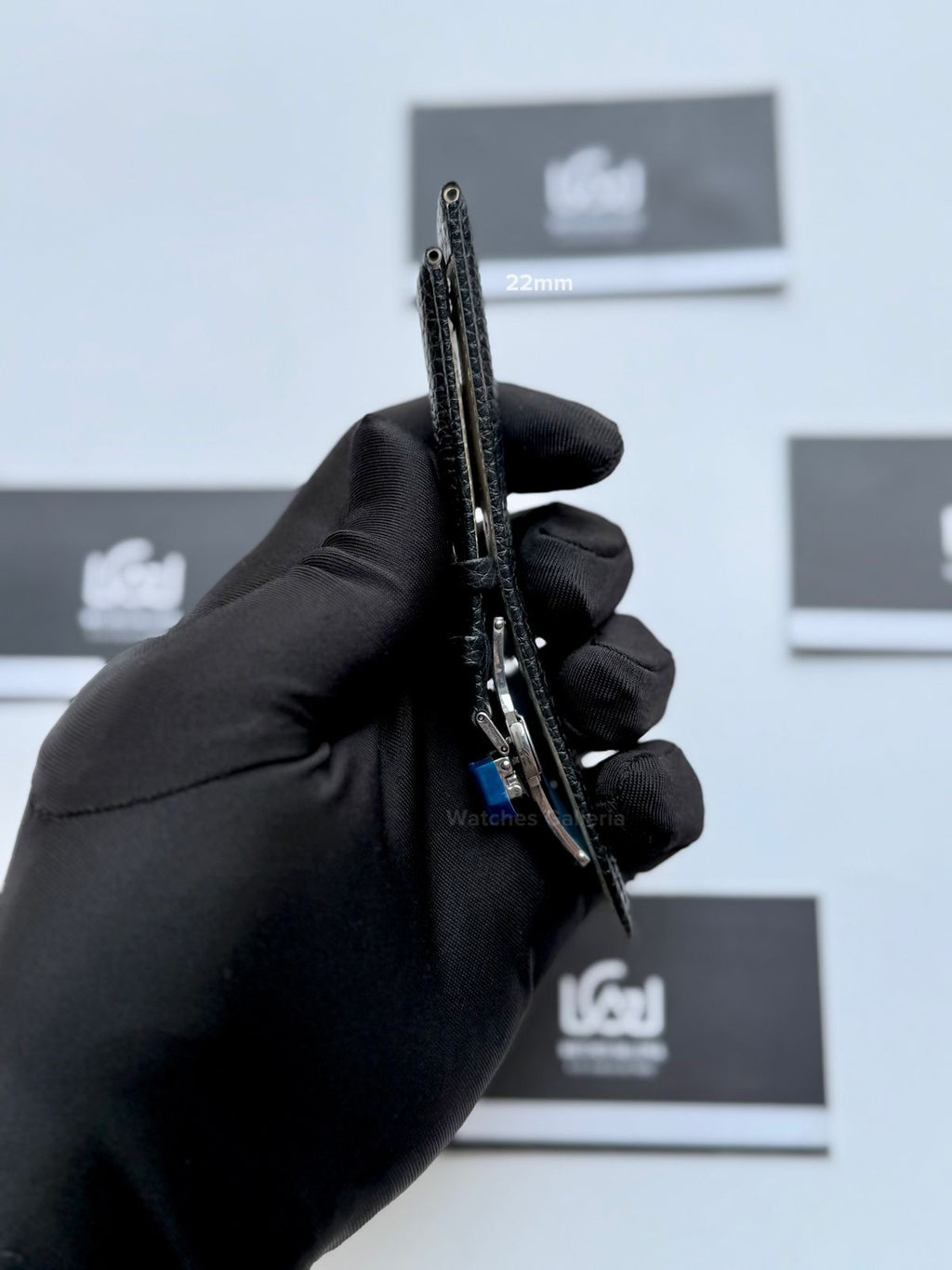 Premium Leather Strap 22mm | Master Lock Deployment Clasp | Universal Fit