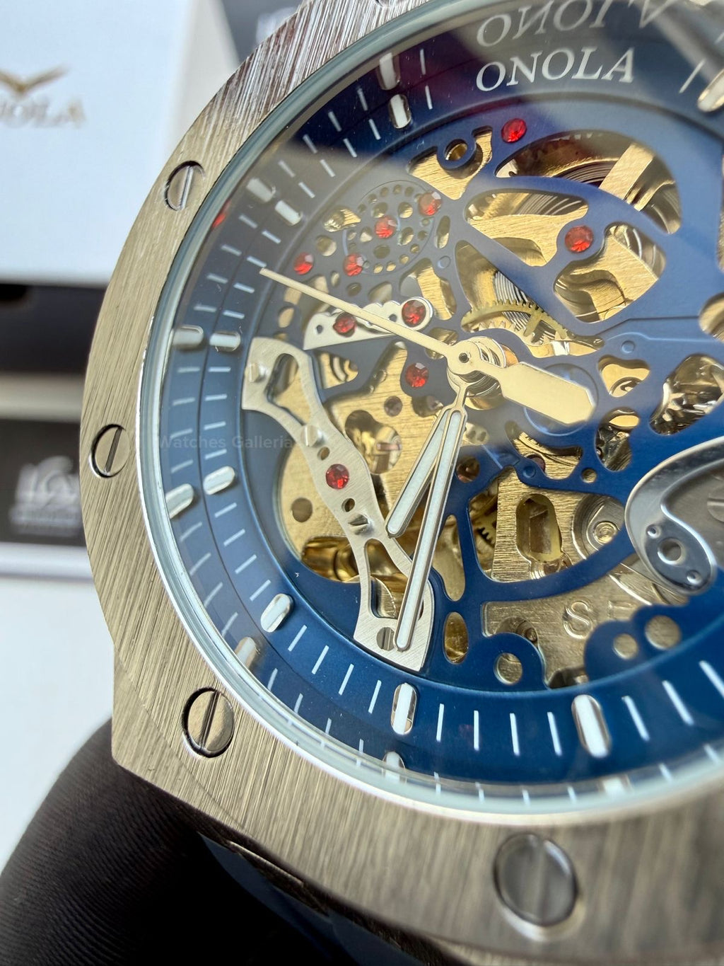 Onola 3834 Royal Oak Offshore Skeleton Blue 46mm Automatic – Premium Sports Watch