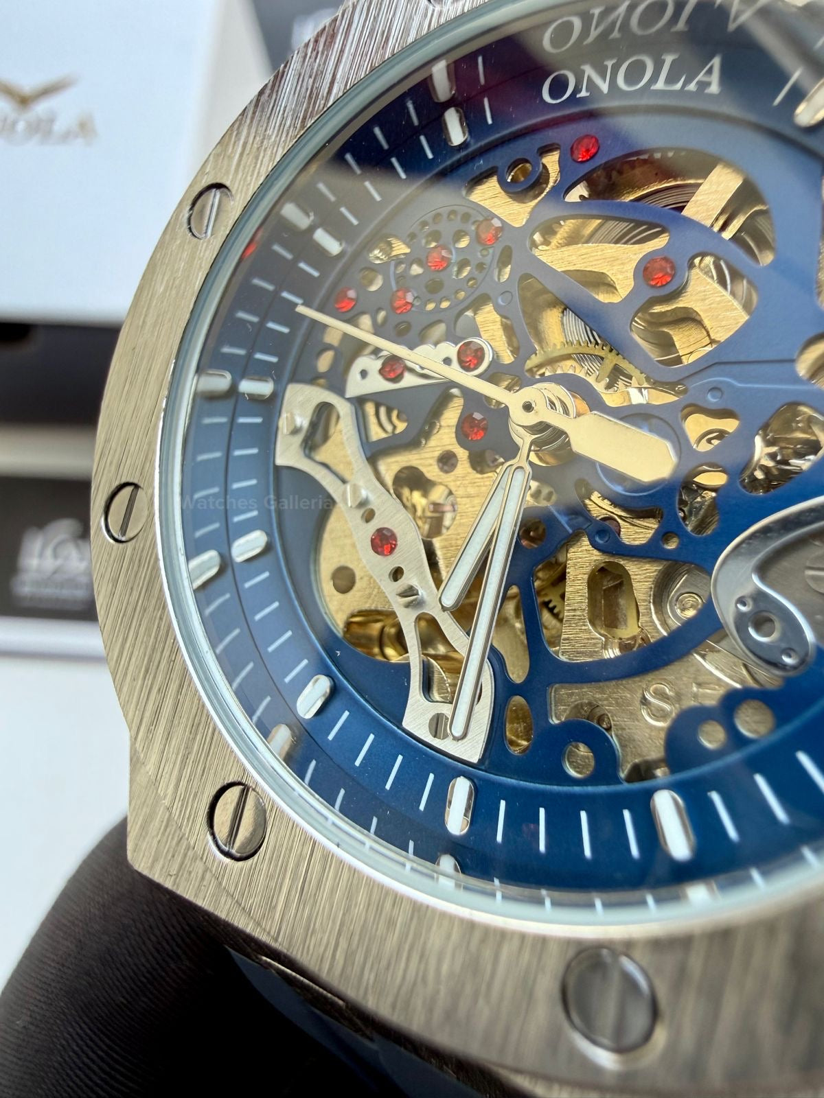 Onola 3834 Royal Oak Offshore Skeleton Blue 46mm Automatic – Premium Sports Watch