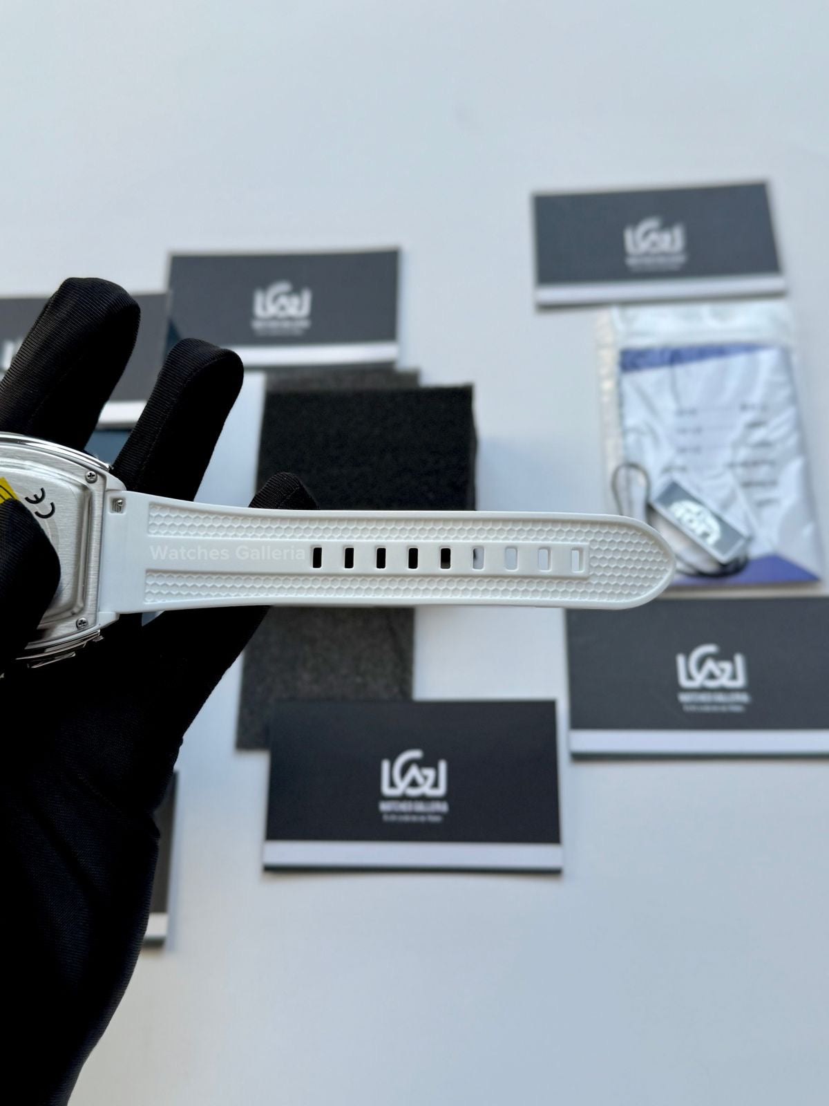 LIGE LG89148 White Tonneau Chronograph Watch in Pakistan – Luxury Men’s Quartz Watch with Silicon Strap