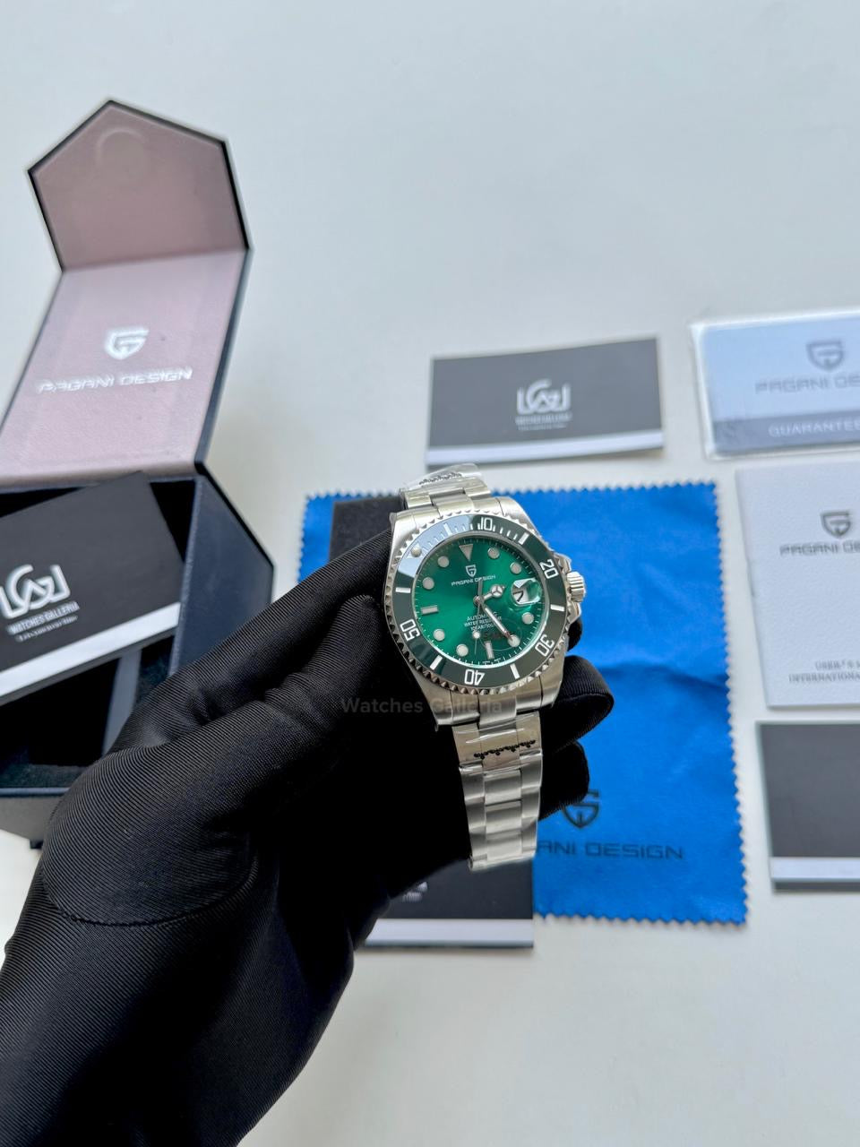 Pagani Design Watch PD1639 Submariner Automatic (Hulk) Pagani Design in Pakistan