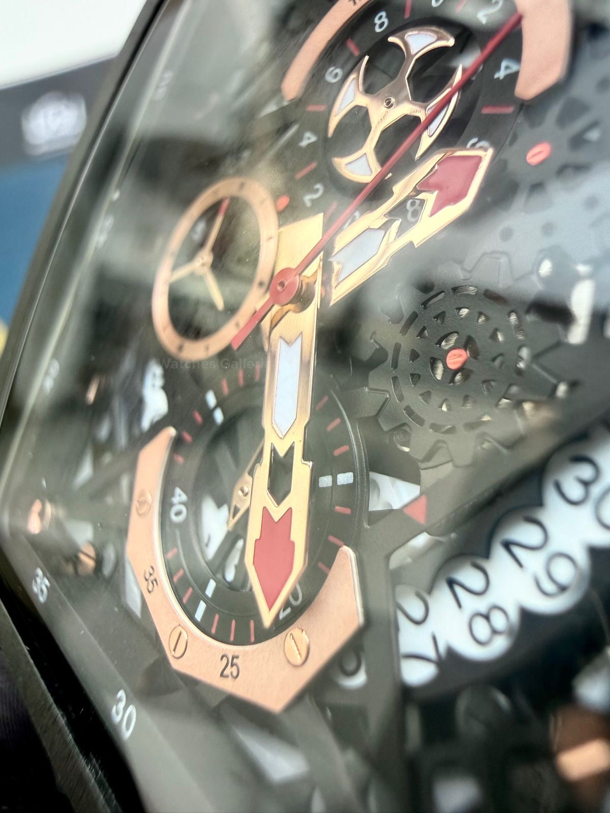 Lige Watch LG8935 Square Chronograph (Black) Lige Watch Pakistan