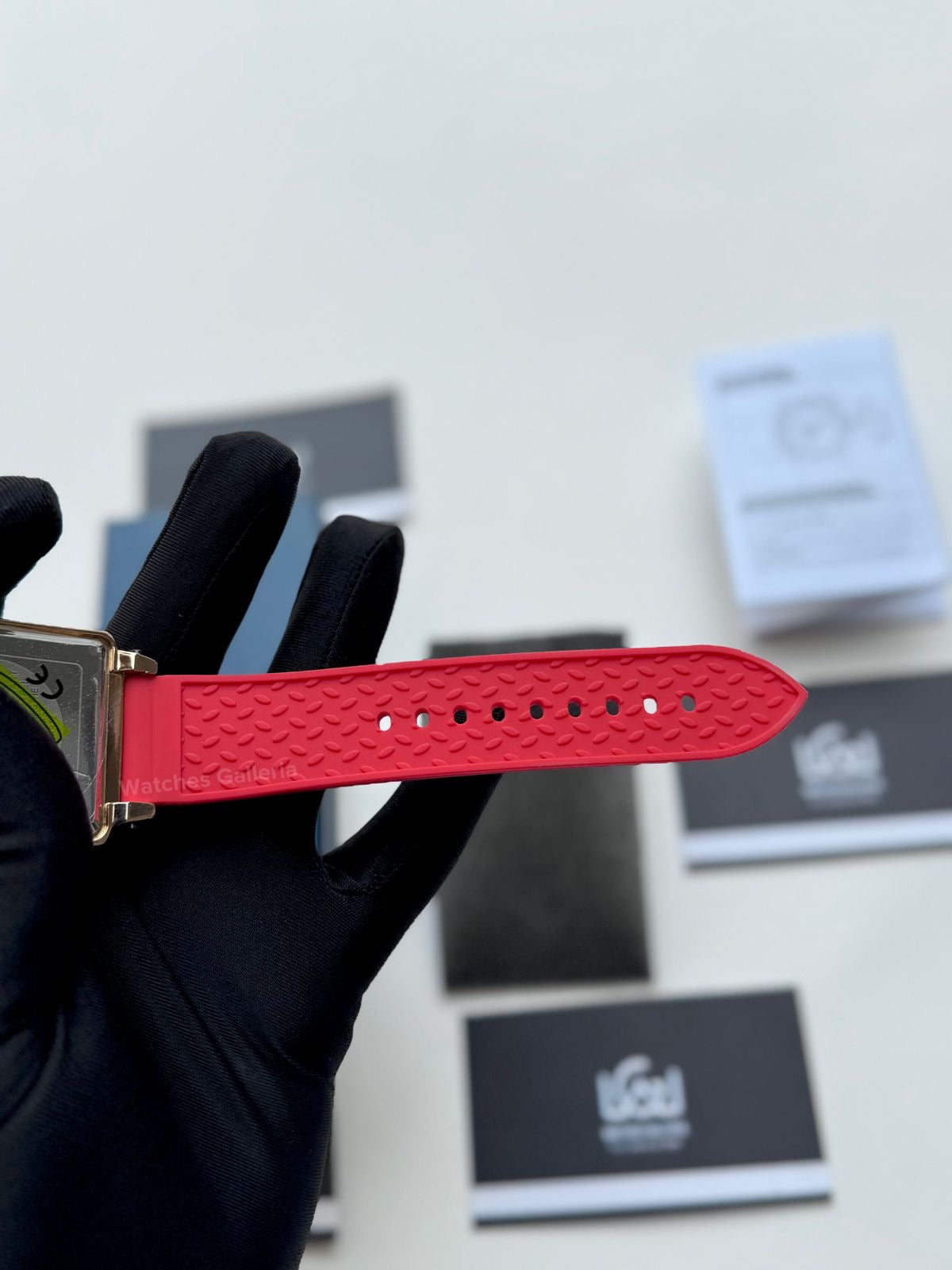 Lige Watch LG8935 Square Chronograph (Red) Lige Watch Pakistan