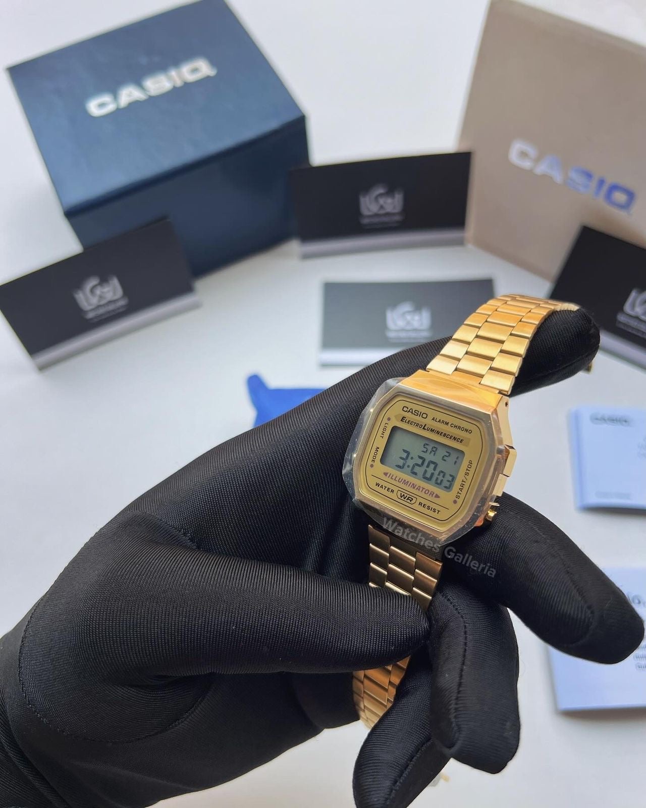 Casio Vintage Digital (Gold) A168WG Watches Galleria