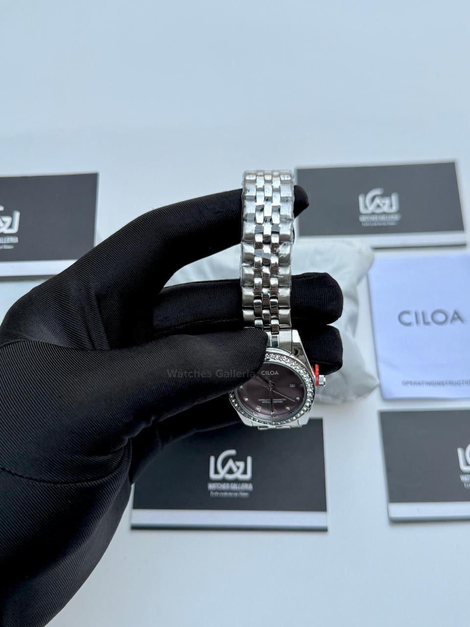 Ciloa 602 Datejust Ladies Watch Quartz (Purple) Ciloa Watch Pakistan