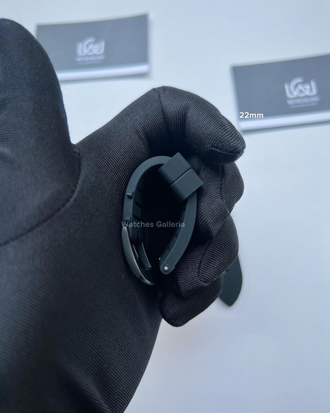 Rubber Straps Quick Release (Black Black Buckle) 20mm or 22mm