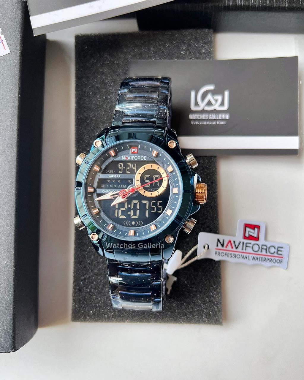 Naviforce Dual Display Quartz Watch (Blue) NF9163
