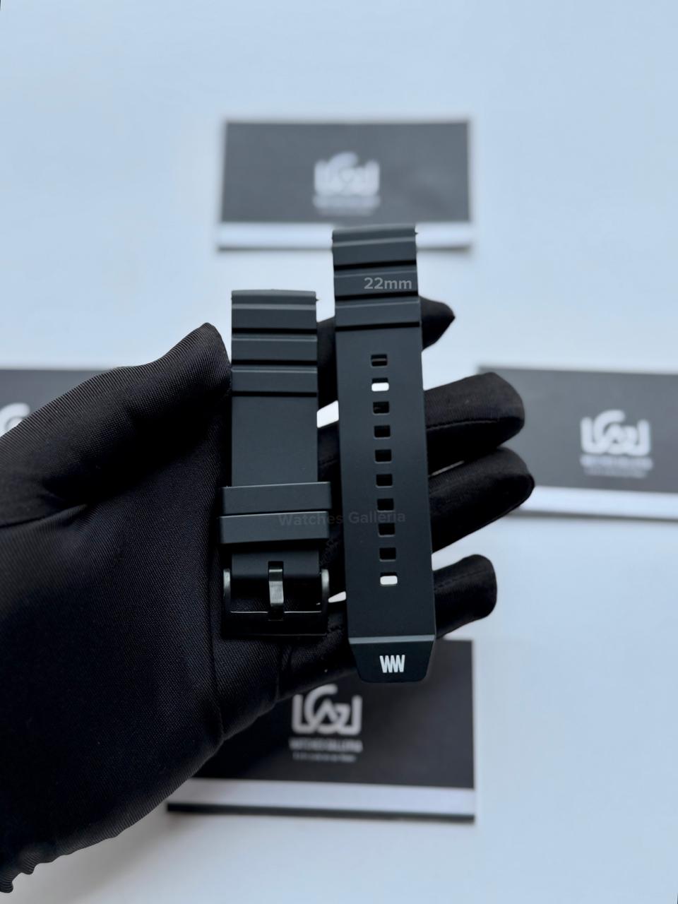 Premium Silicone Rubber Strap 22mm – Quick Release Pin Buckle | Black Buckle | Universal Fit for 22mm Watches