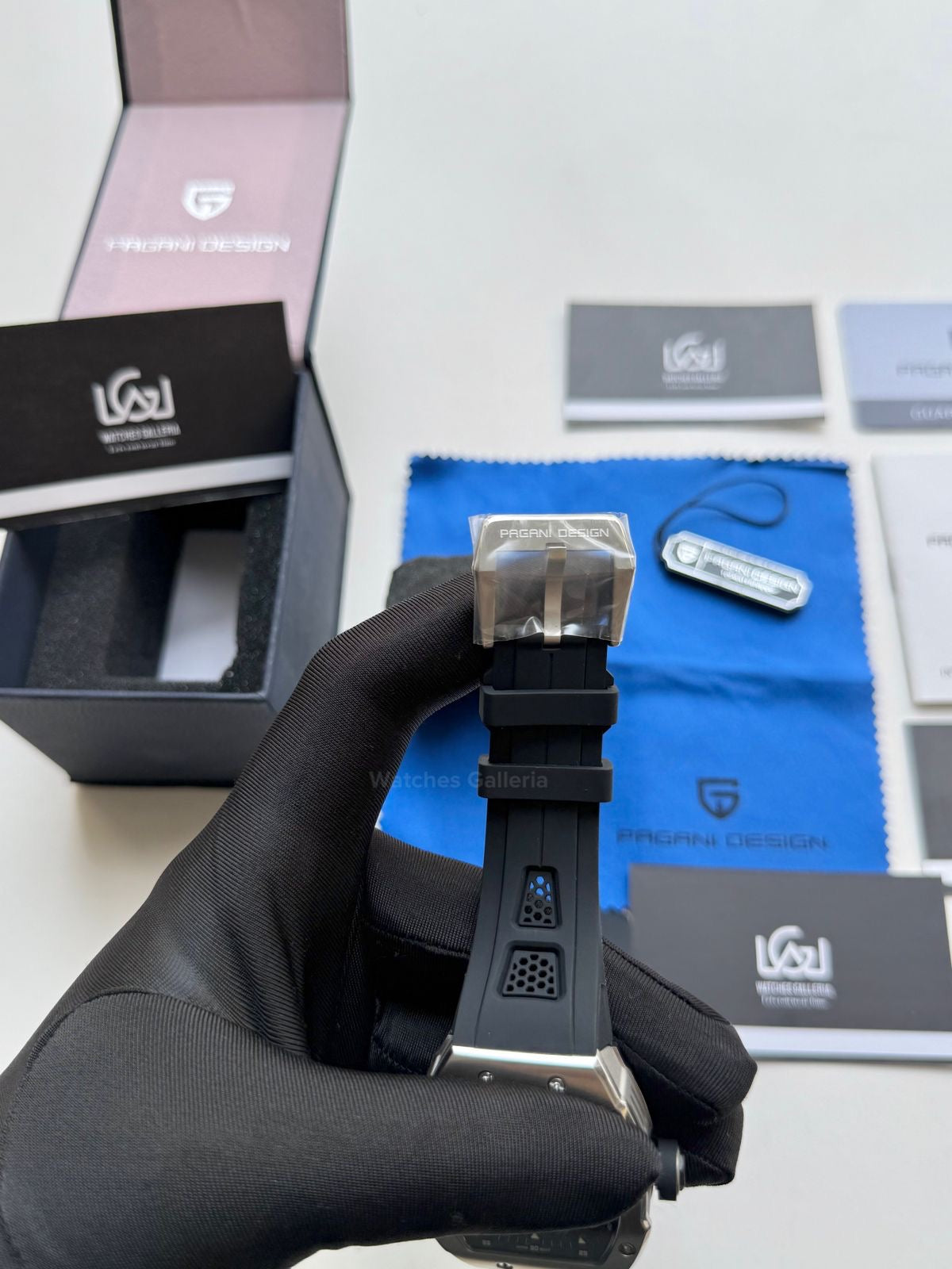 Pagani Design Tonneau Calendar Quartz PDys012 (Black) Pagani Design in Pakistan