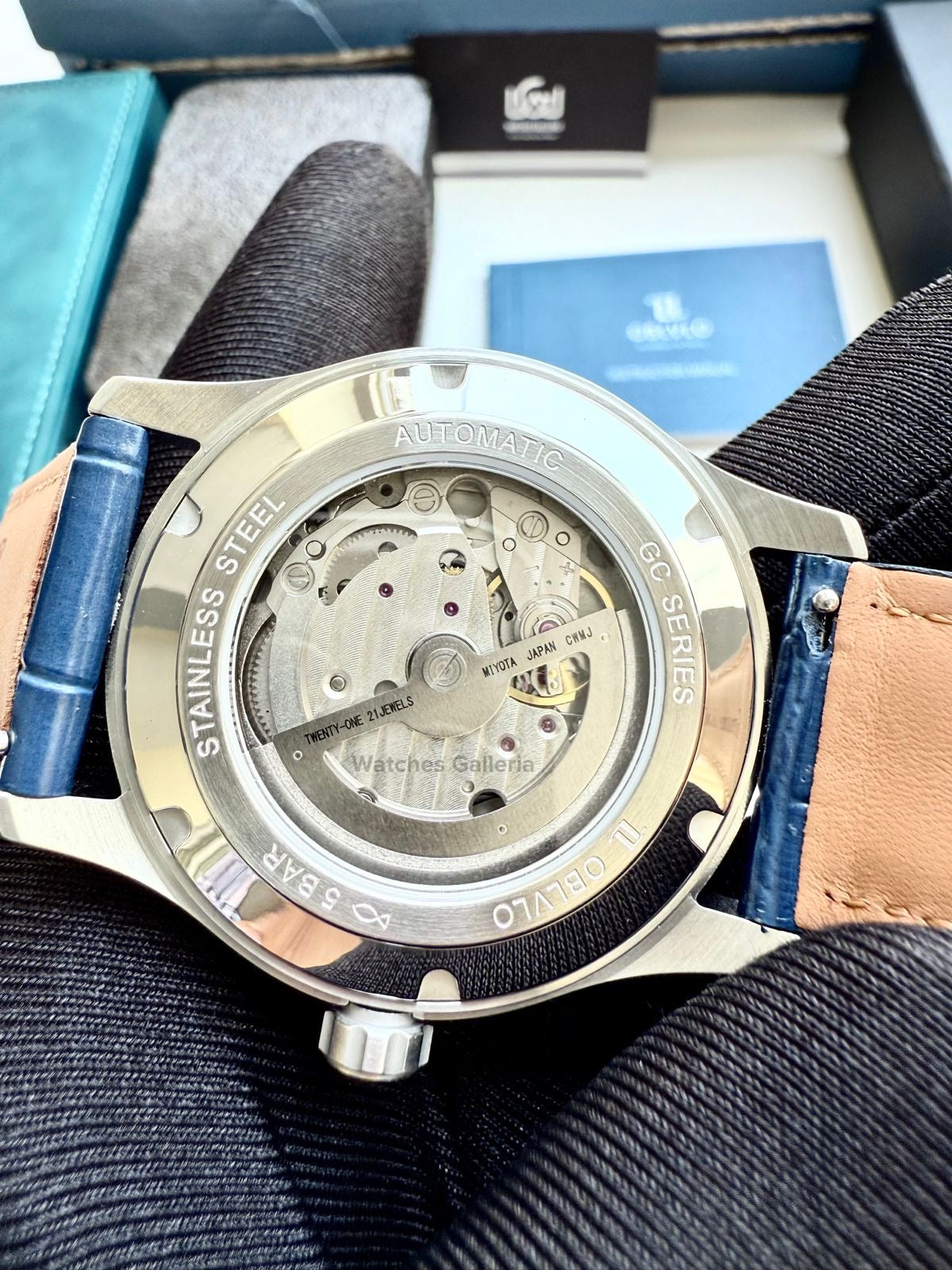 Oblvlo Grand Complications Calestial Automatic (Blue/Silver) oblvloGC Watches Galleria