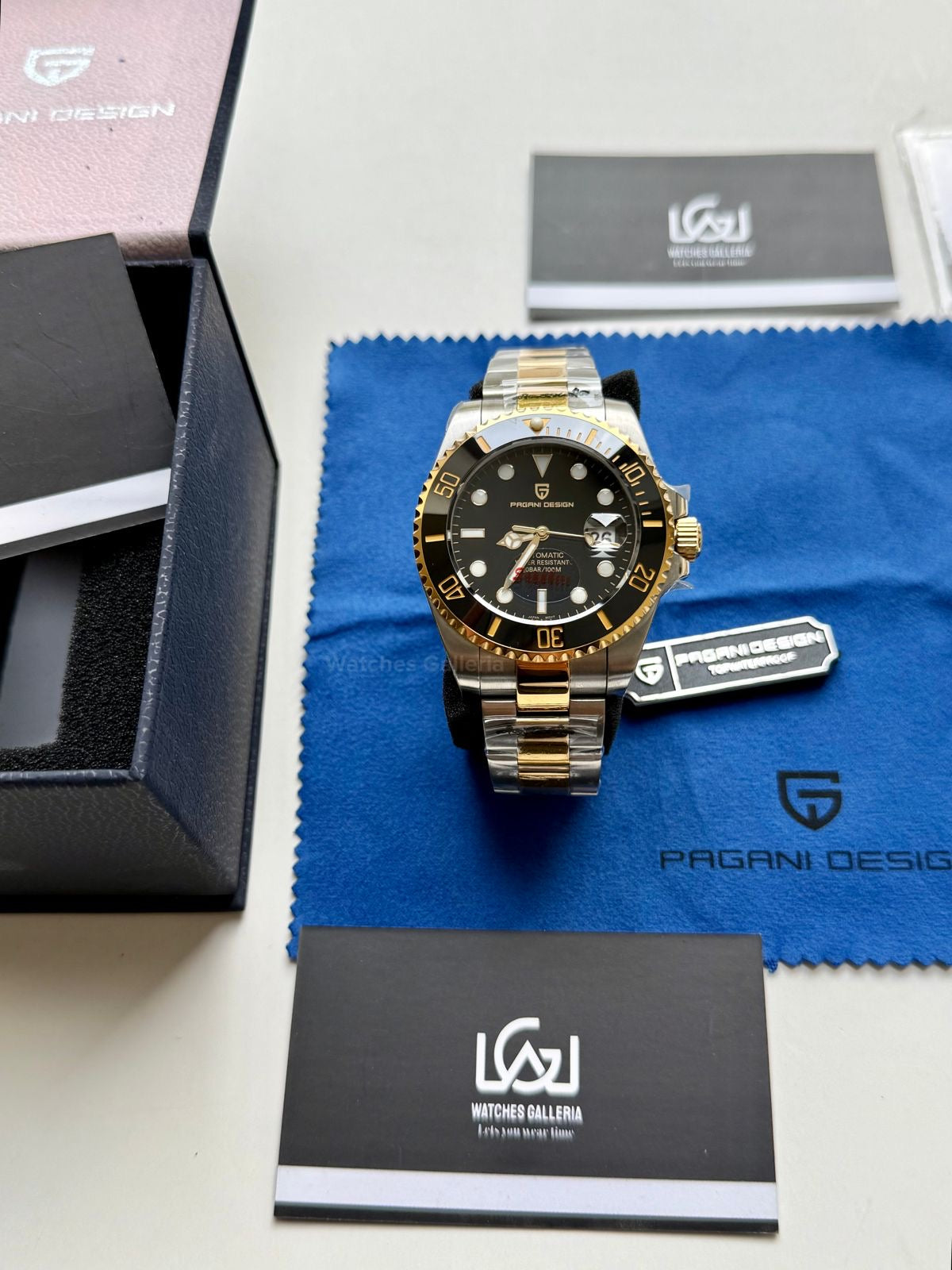 Pagani Design Submariner Automatic PD1639 (Gold Black) Pagani Design in Pakistan