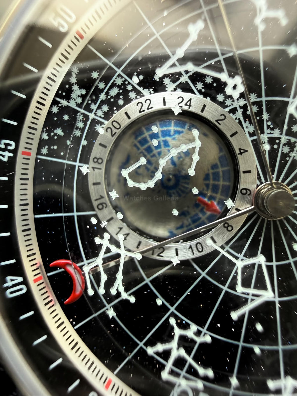 OBLVLO GC (Brown Silver Black) Grand Complications Celestial Automatic Watch Brown & Black Dial with Rose Gold Details, Moving Constellation & Earth Display – OBLVLOGC | Oblvlo