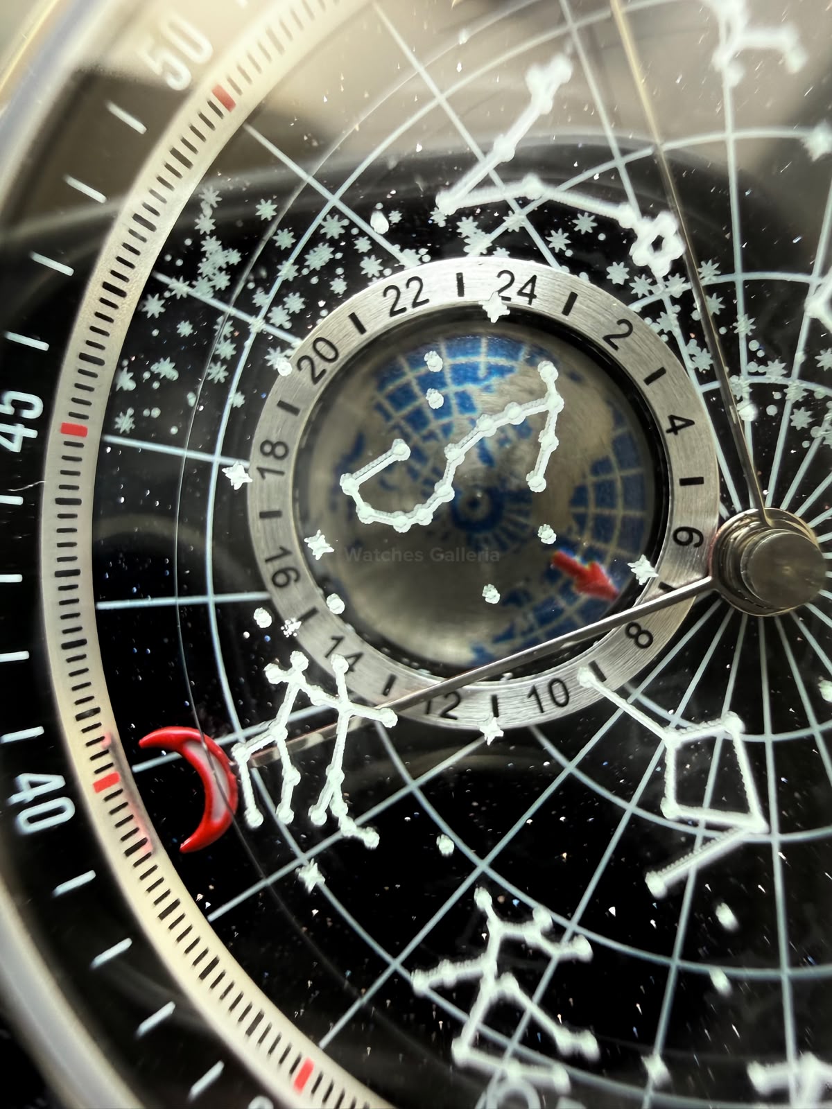 OBLVLO GC (Brown Silver Black) Grand Complications Celestial Automatic Watch Brown & Black Dial with Rose Gold Details, Moving Constellation & Earth Display – OBLVLOGC | Oblvlo