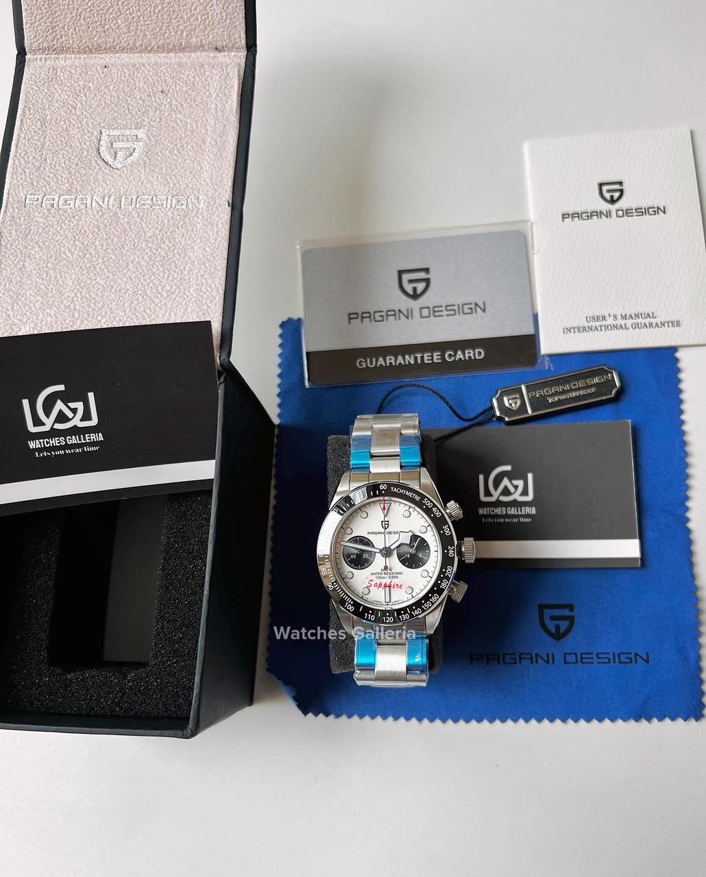 Pagani Design Black Bay Chronograph Quartz (White) PD1718