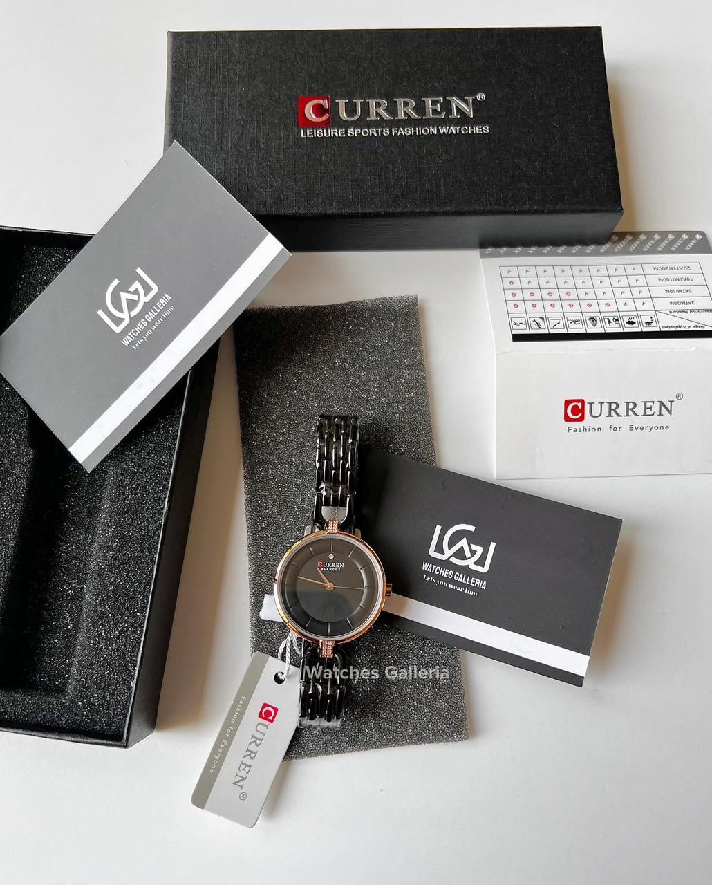 Curren Ladies Watch Quartz (Black) C9052
