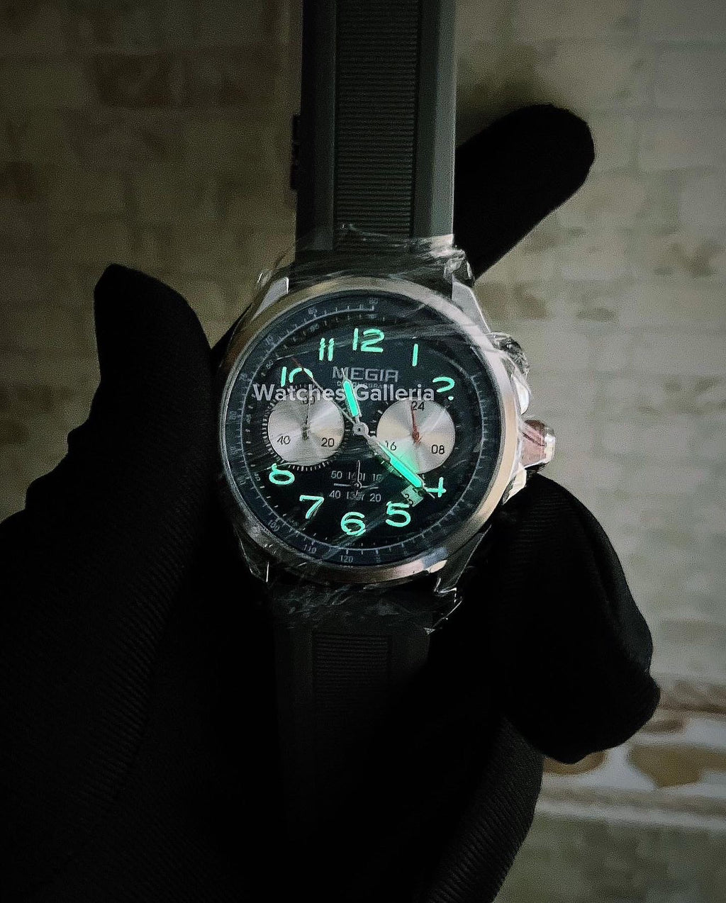Megir Panda Chronograph Quartz (Grey Blue) MN2230
