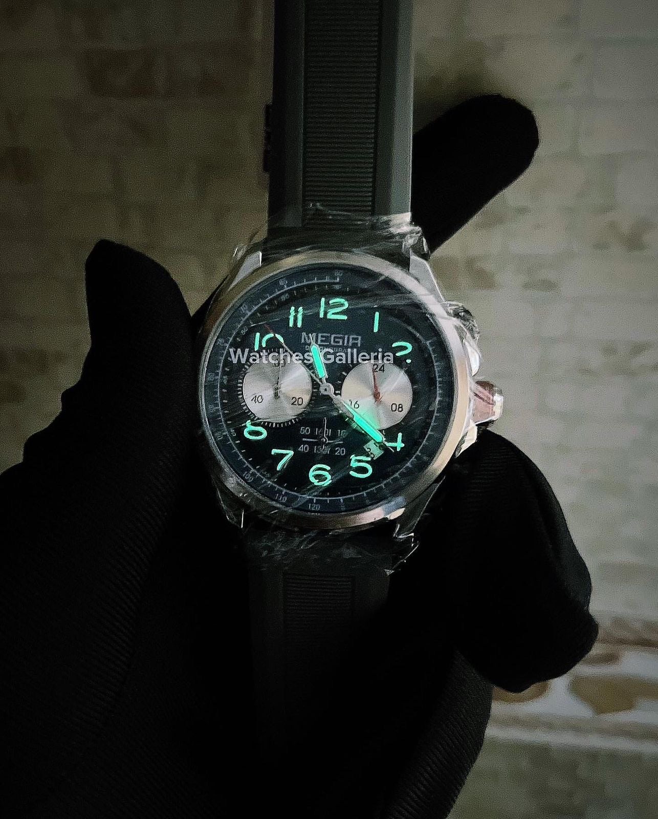 Megir Panda Chronograph Quartz (Grey Blue) MN2230