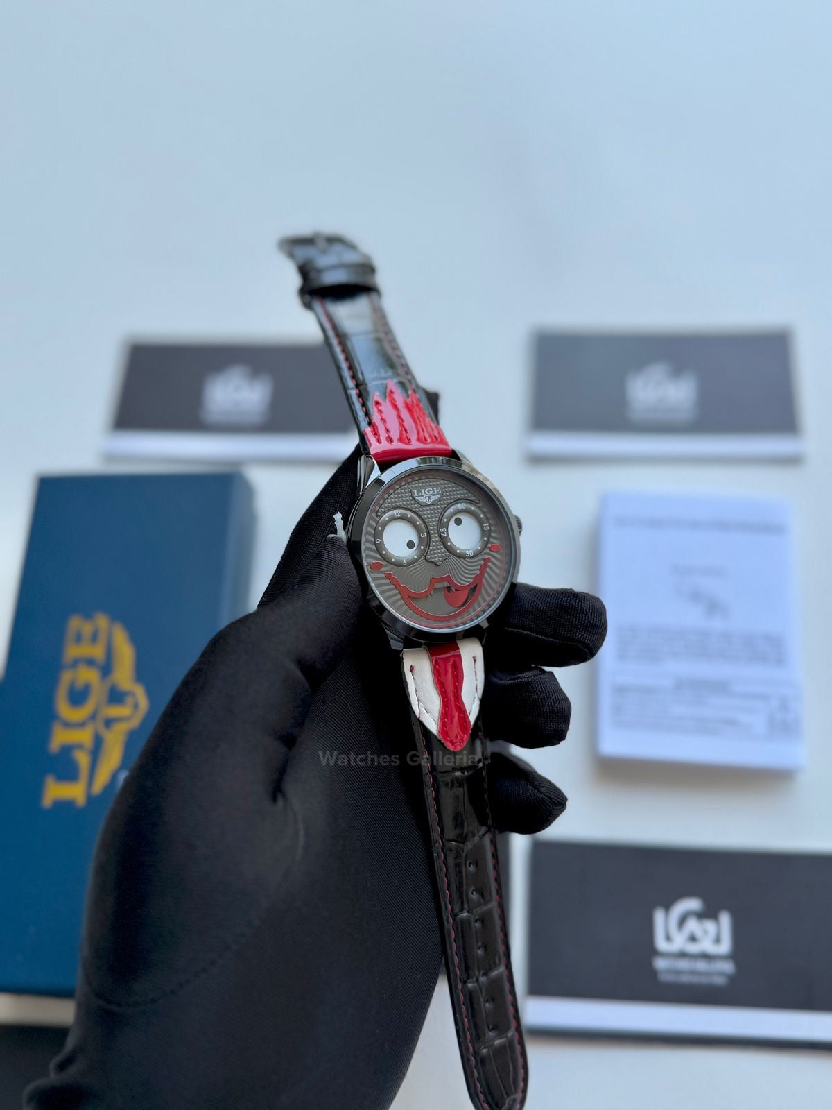 Lige Clown Watch Quartz (Red) LG89160 Watches Galleria