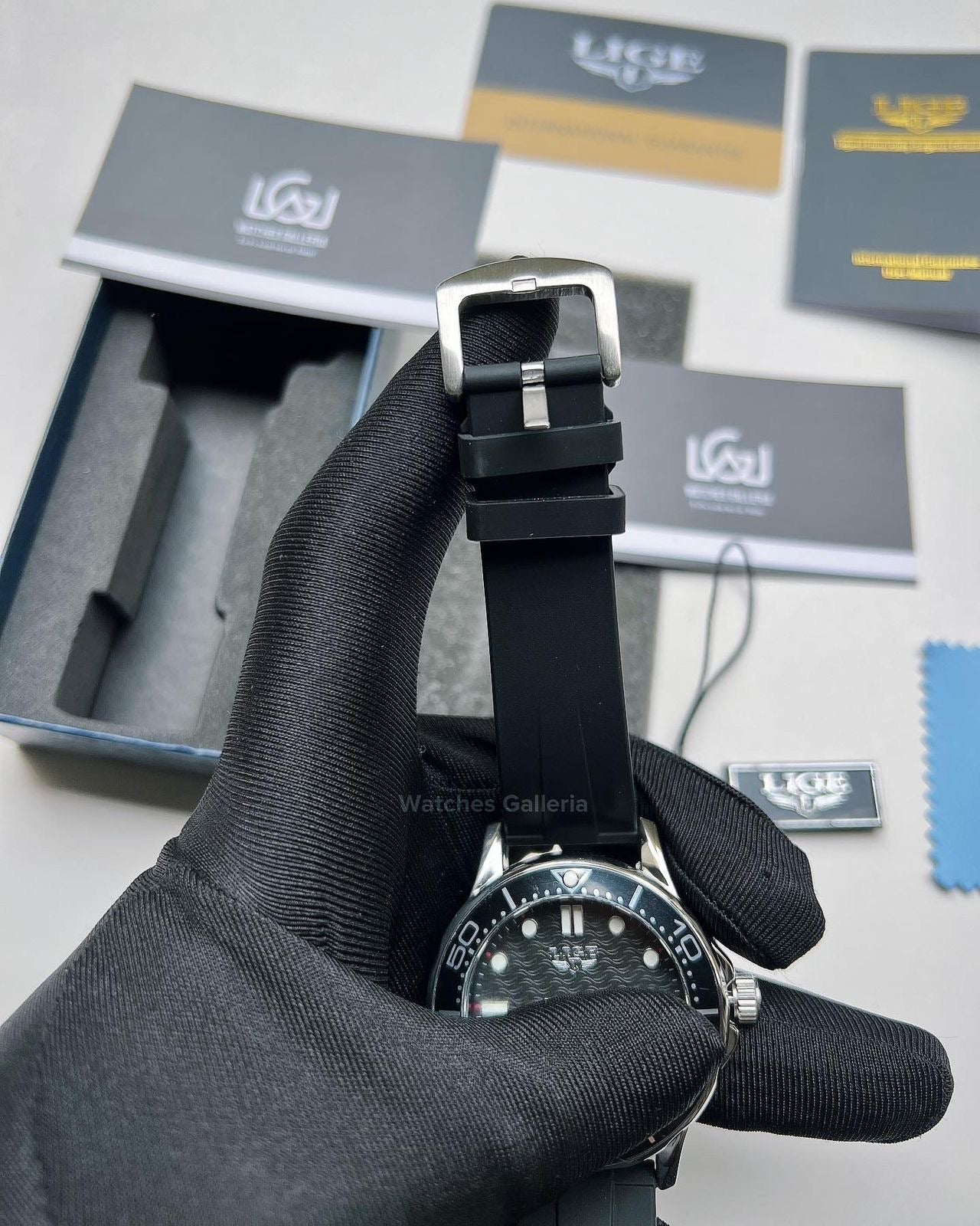 Lige Sea Master Diver Quartz (Black) LG8963