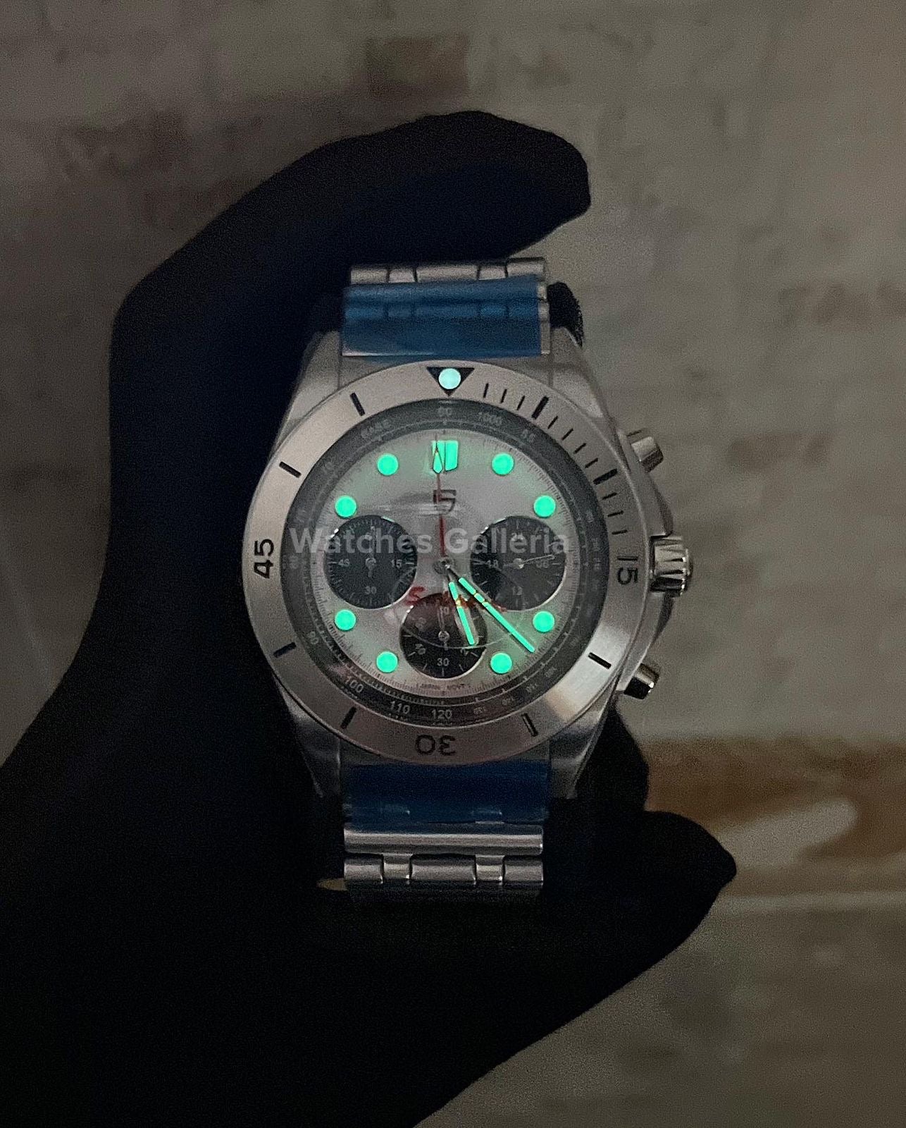 Pagani Design Chronomat W/ Rouleaux Bracelet (Silver) PD1705