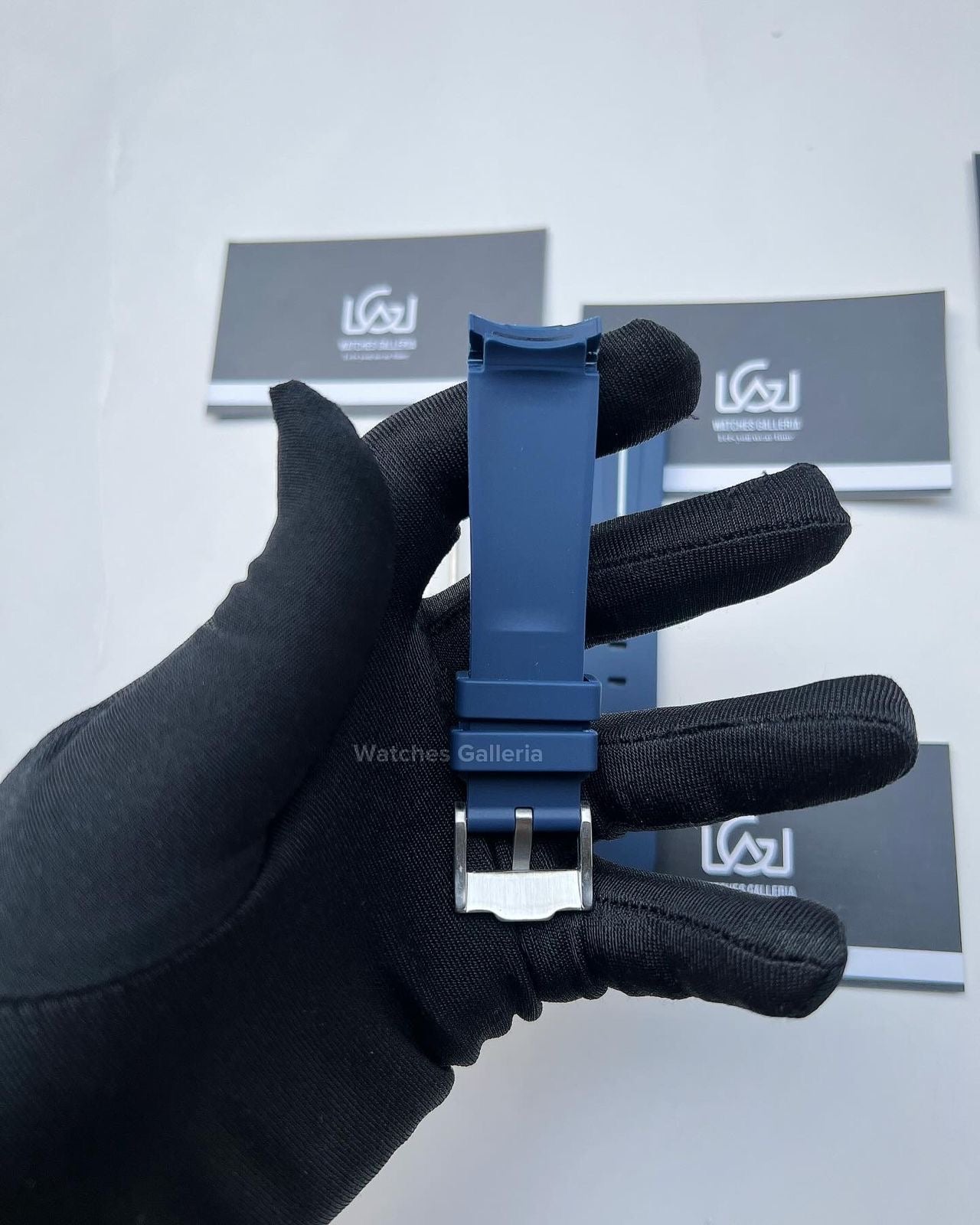 Silicon Straps (Navy Blue w/ Silver Buckle)