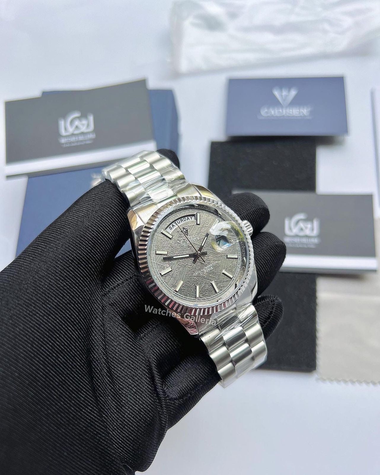 Cadisen Date Day Automatic (Grey Meteorite) C8214