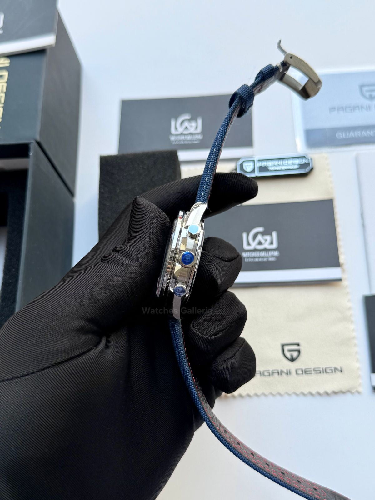 Pagani Design PD1701 Speedmaster Moonwatch Blue 40mm Chronograph – Seiko VK63 Quartz | Sapphire Crystal | 100M WR