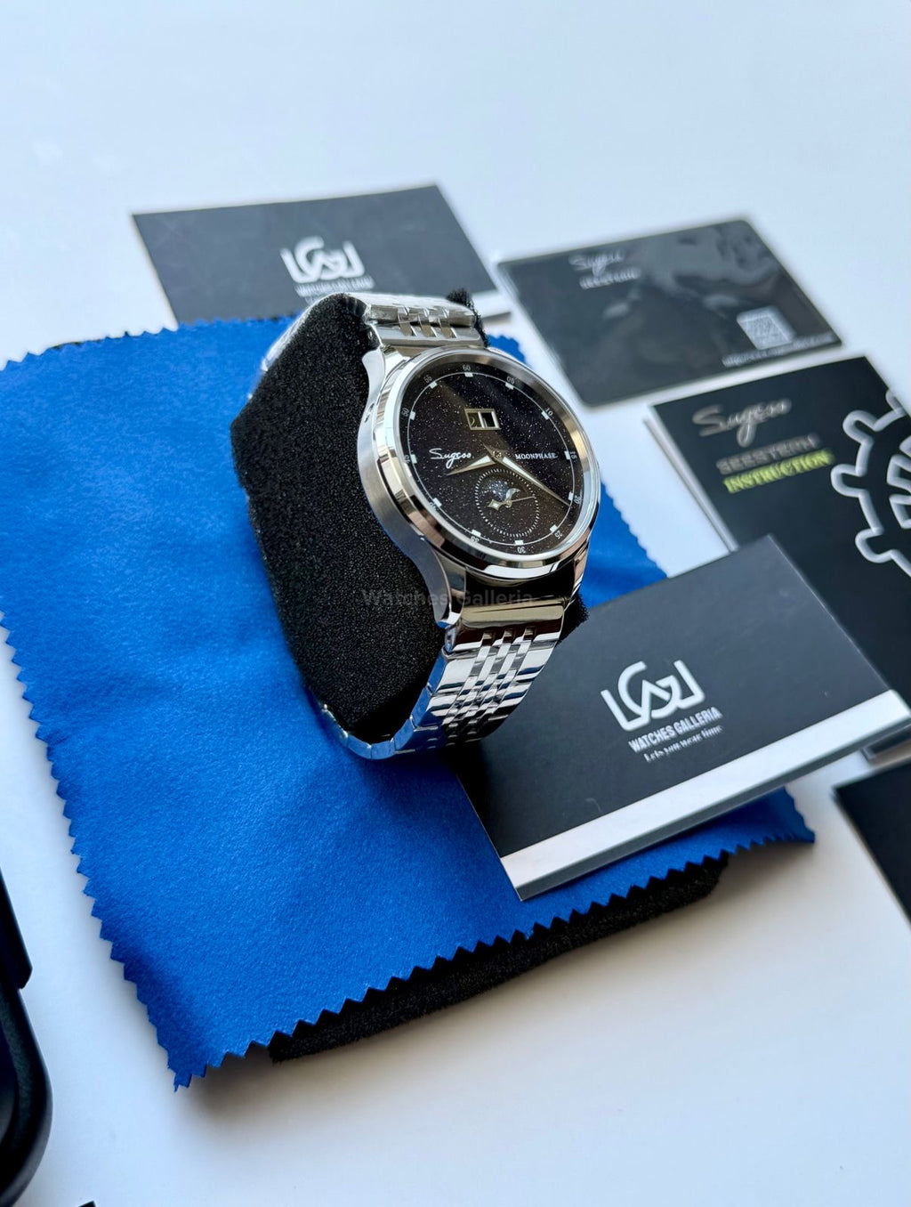 Sugess S401B Oyster Moonphase Watch in Pakistan – Luxury Men’s Automatic Mechanical Watch with Starry Sky Dial