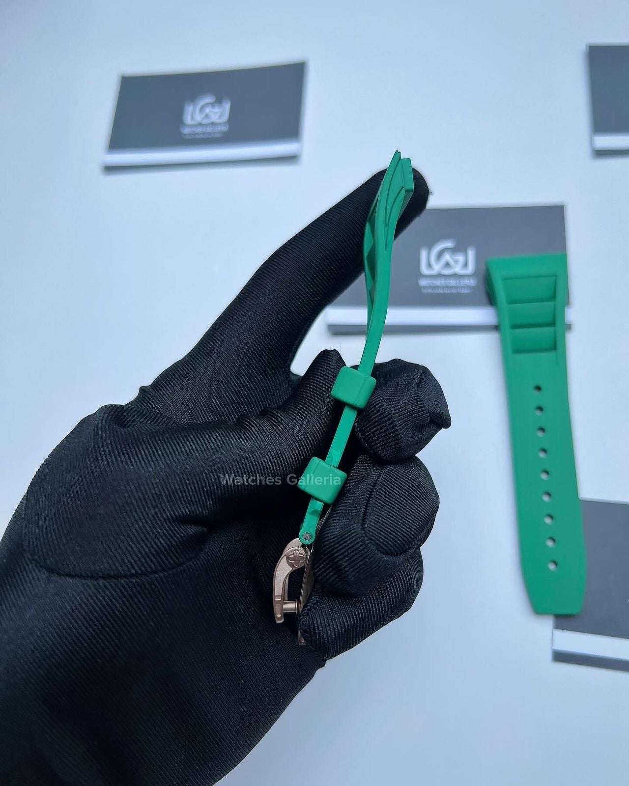 Apple Watch Tonneau Modification Kit Rubber Straps (Green) APB1621 44mm 45mm